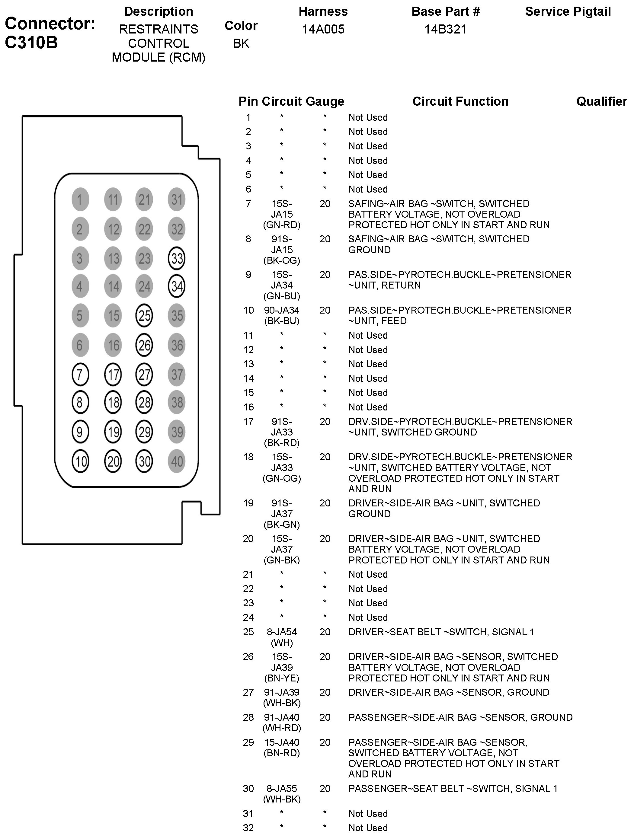 Factory service manual diagram
