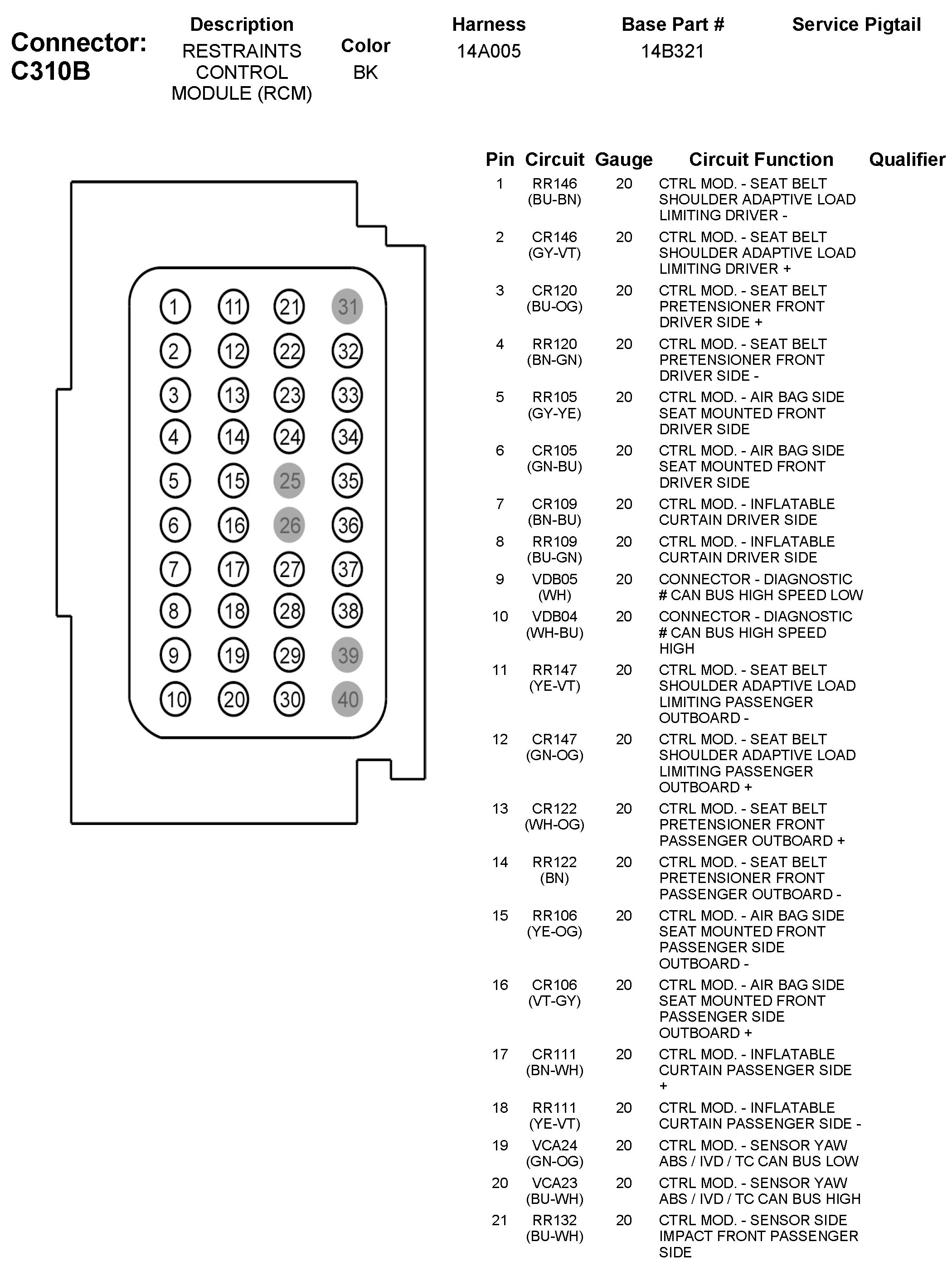 Factory service manual diagram
