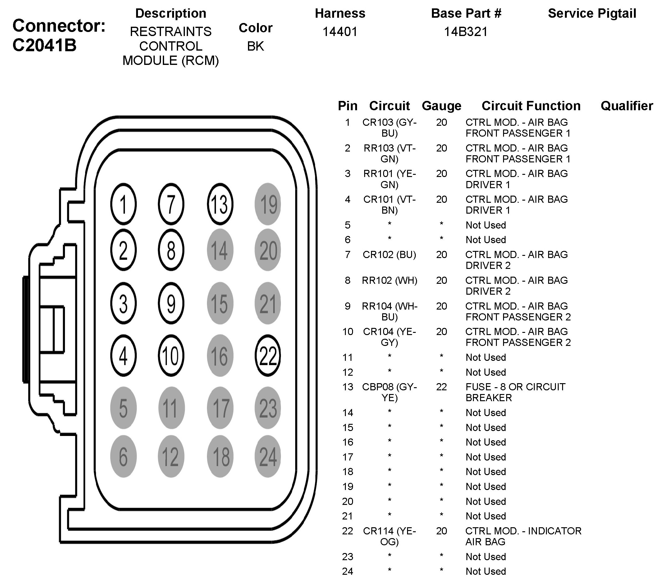 Factory service manual diagram