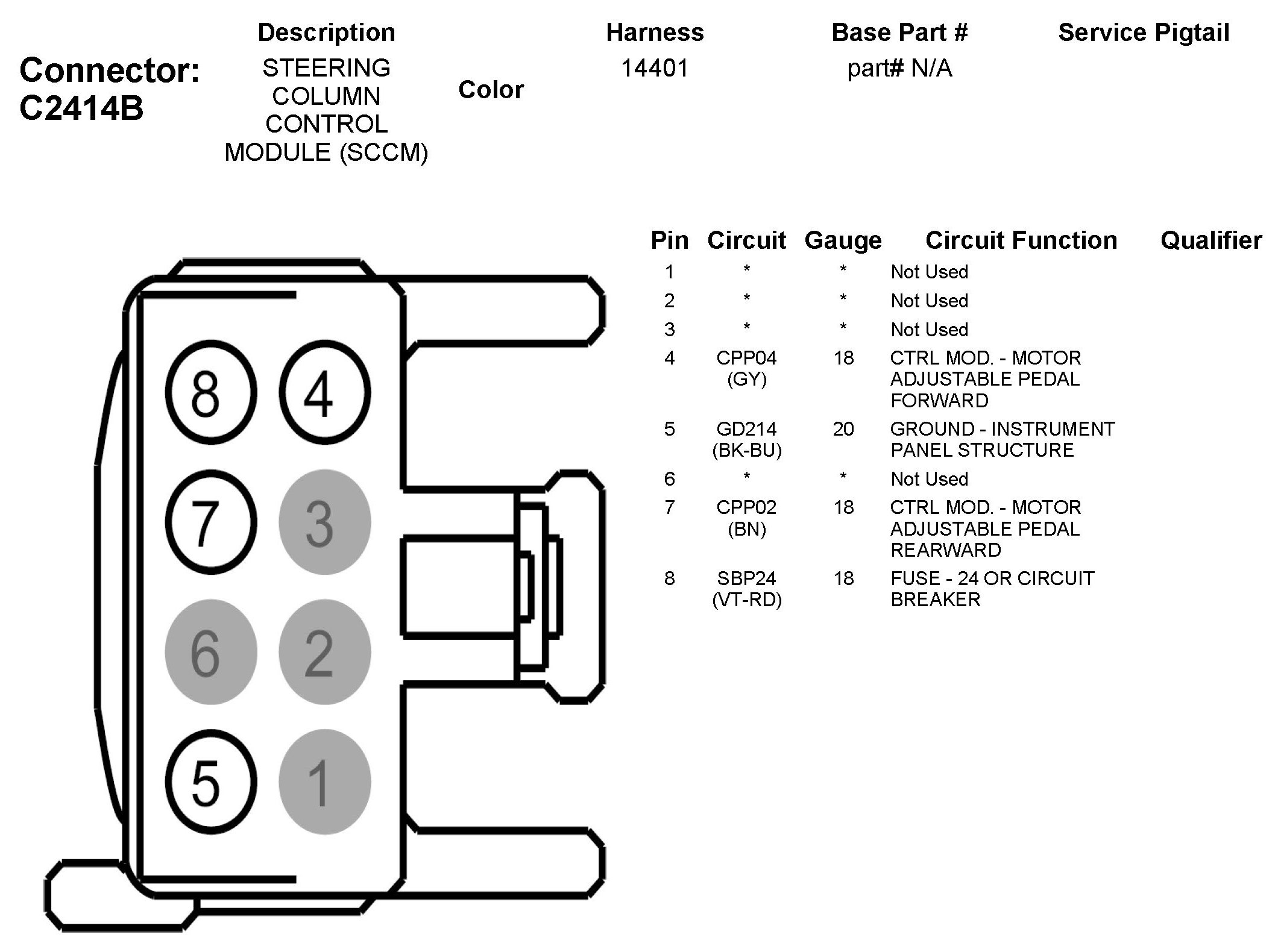 Factory service manual diagram