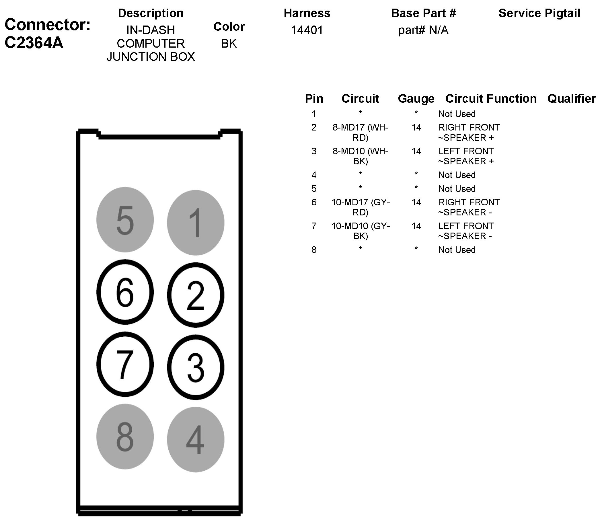 Factory service manual diagram
