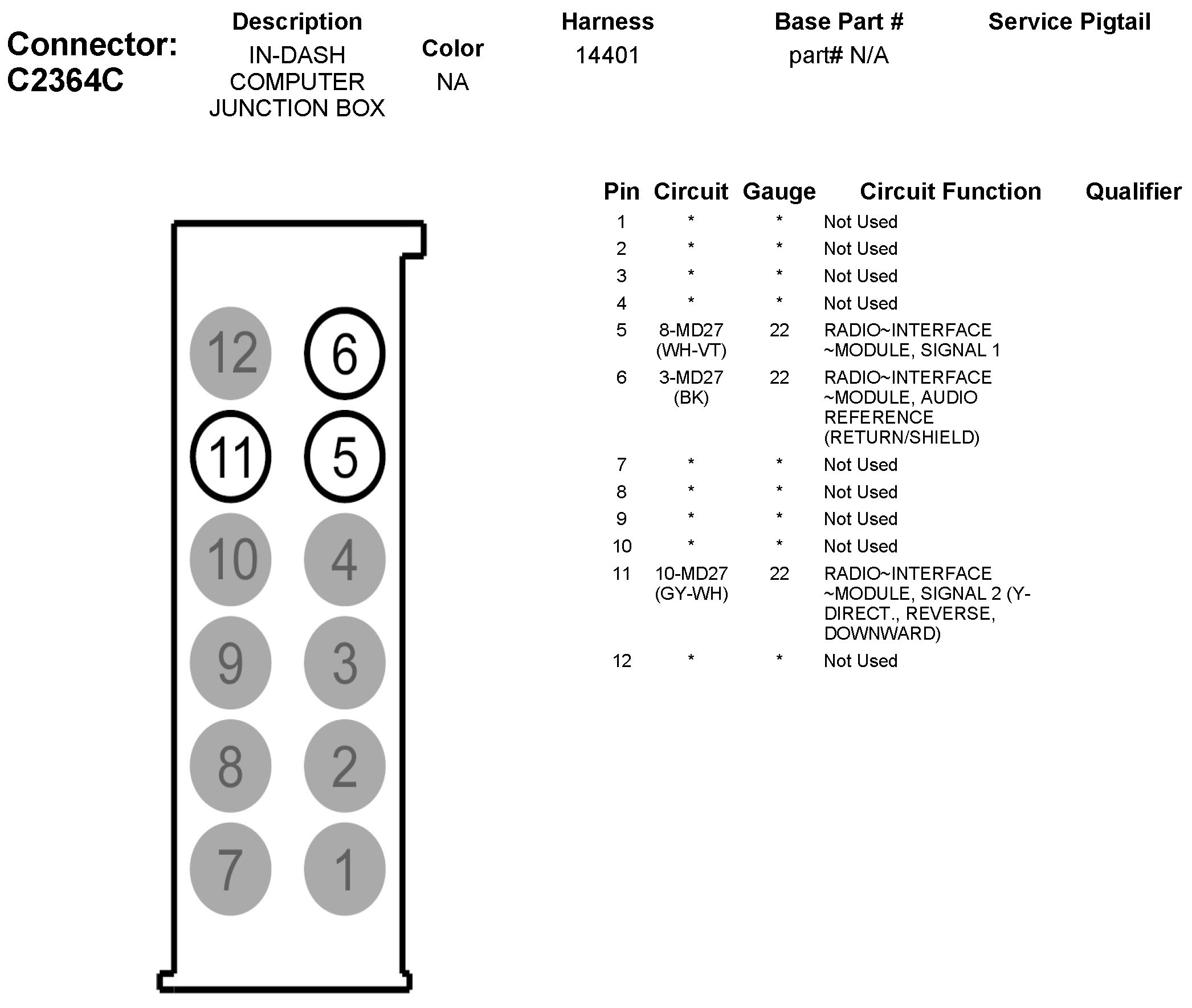 Factory service manual diagram