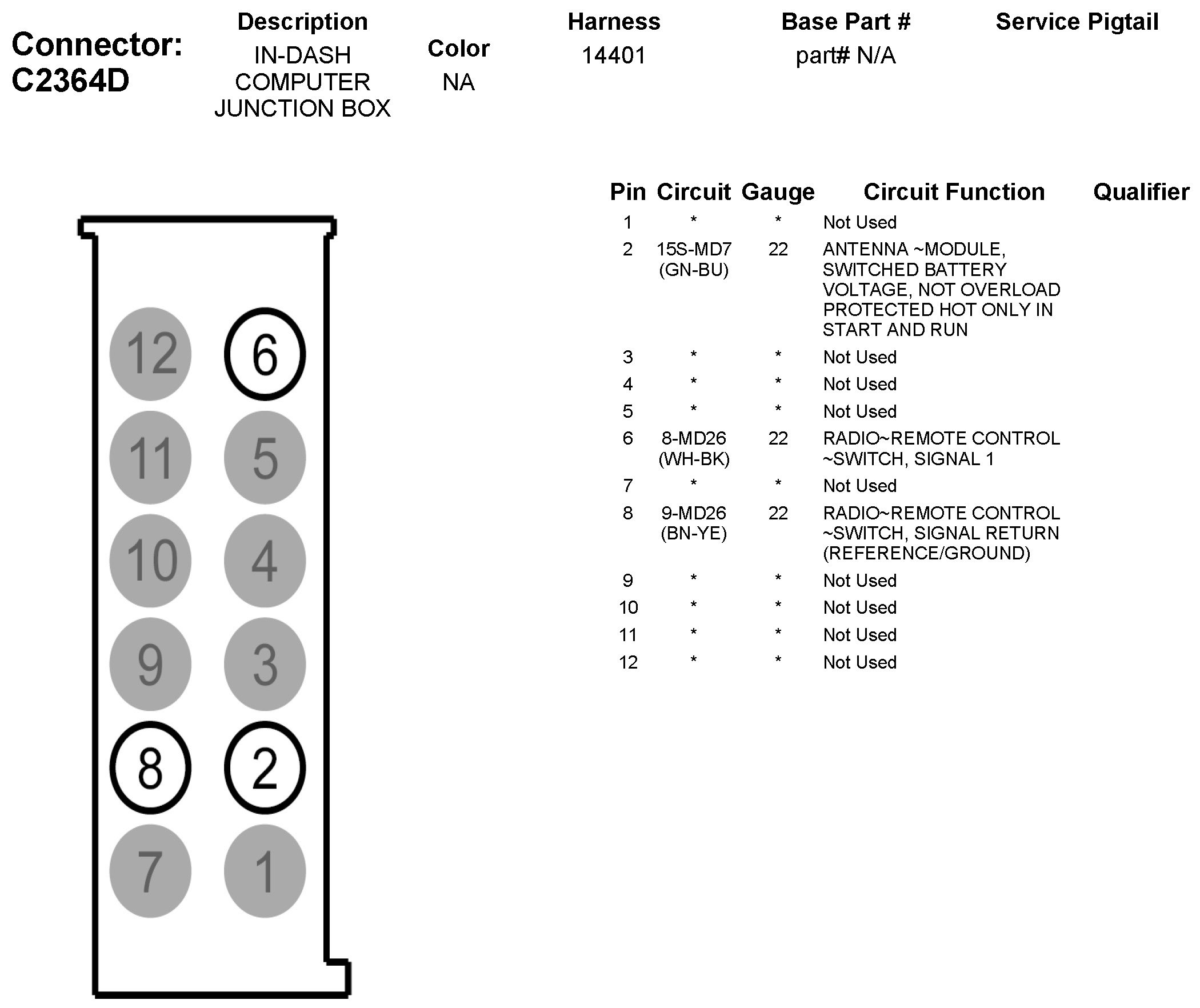 Factory service manual diagram