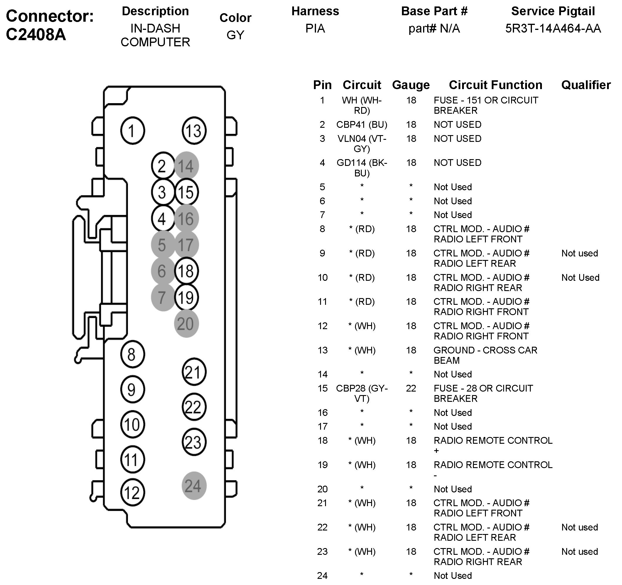 Factory service manual diagram