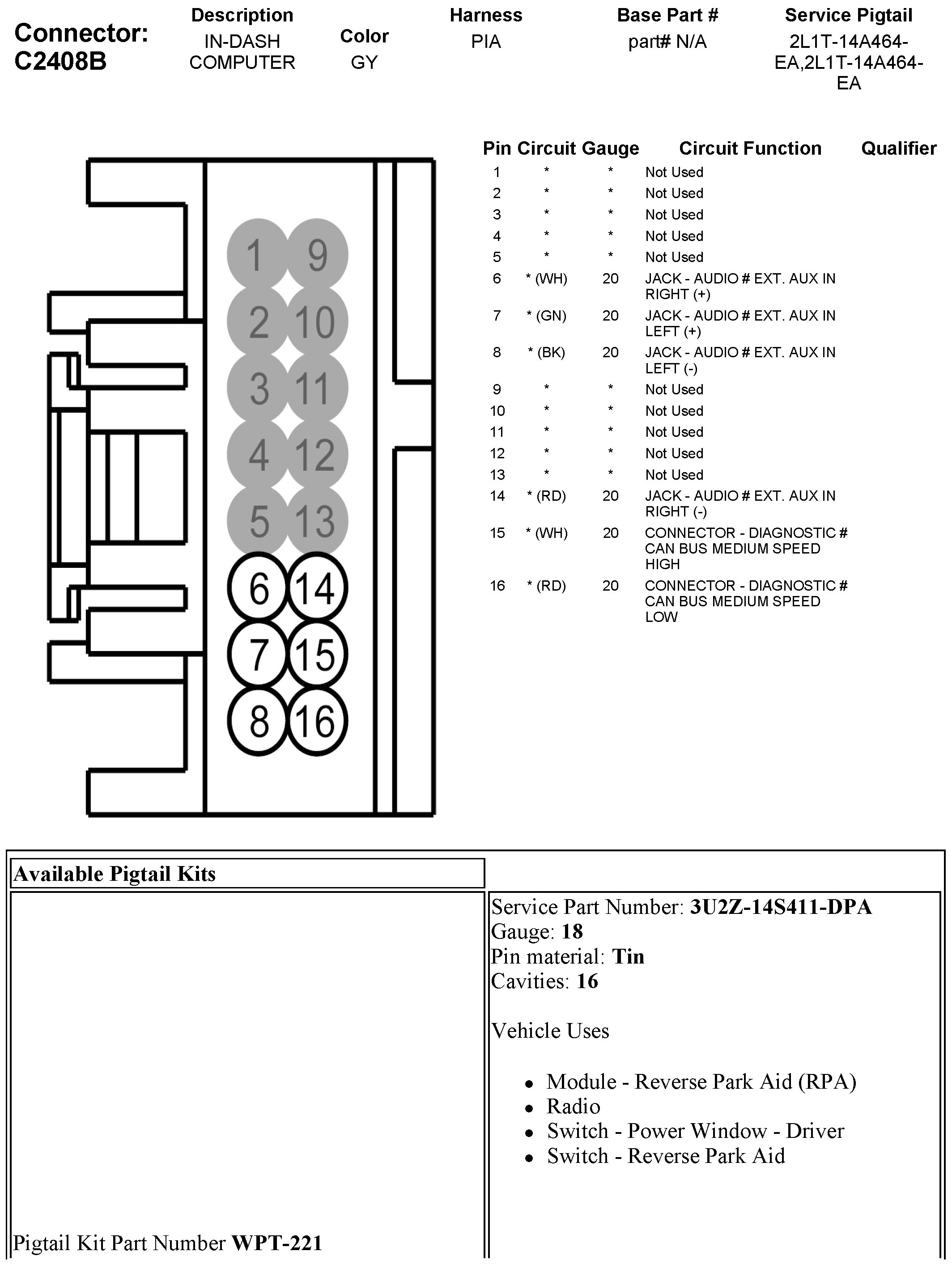 Factory service manual diagram