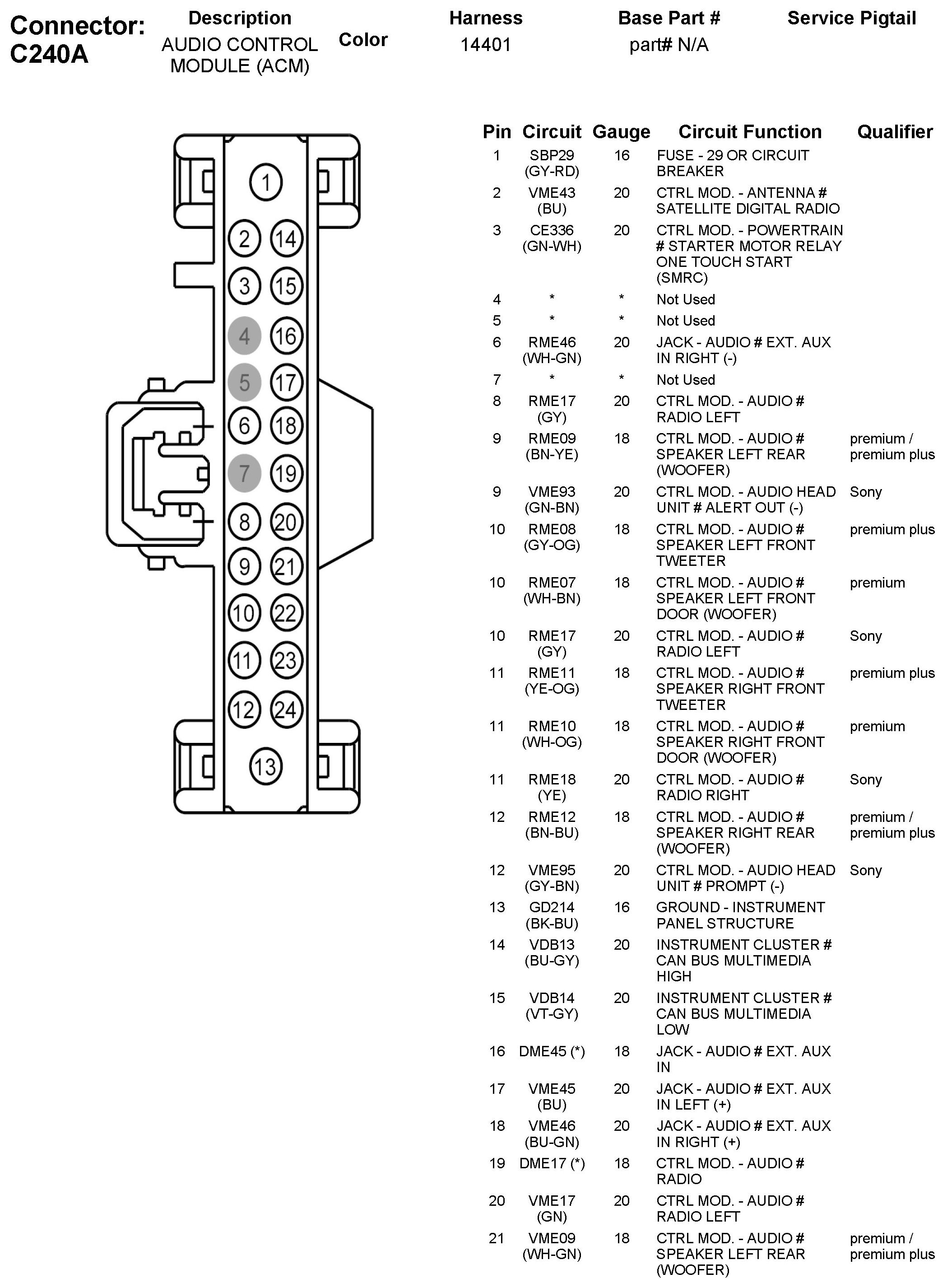 Factory service manual diagram