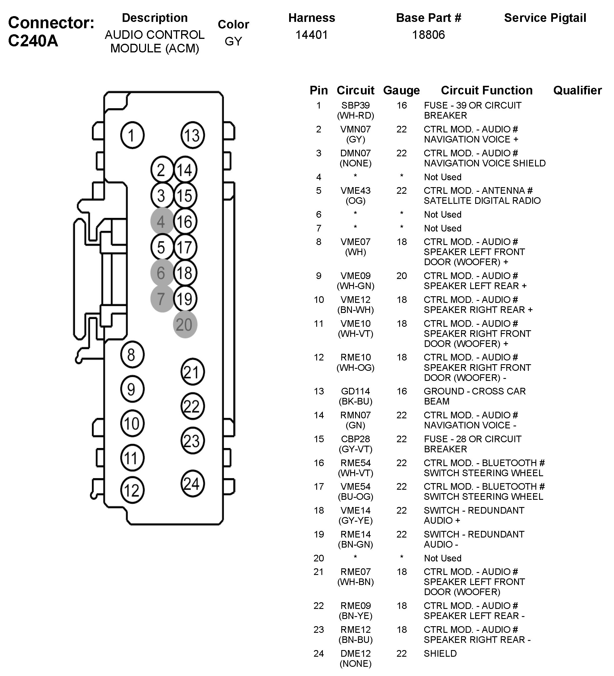 Factory service manual diagram
