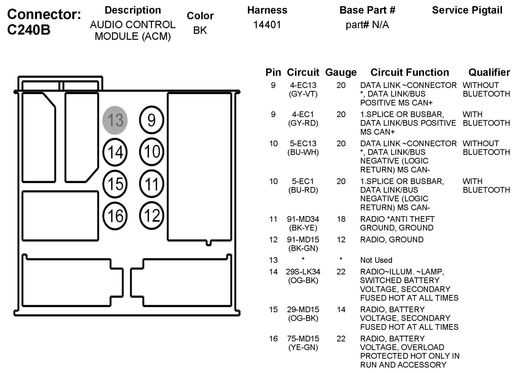 Factory service manual diagram