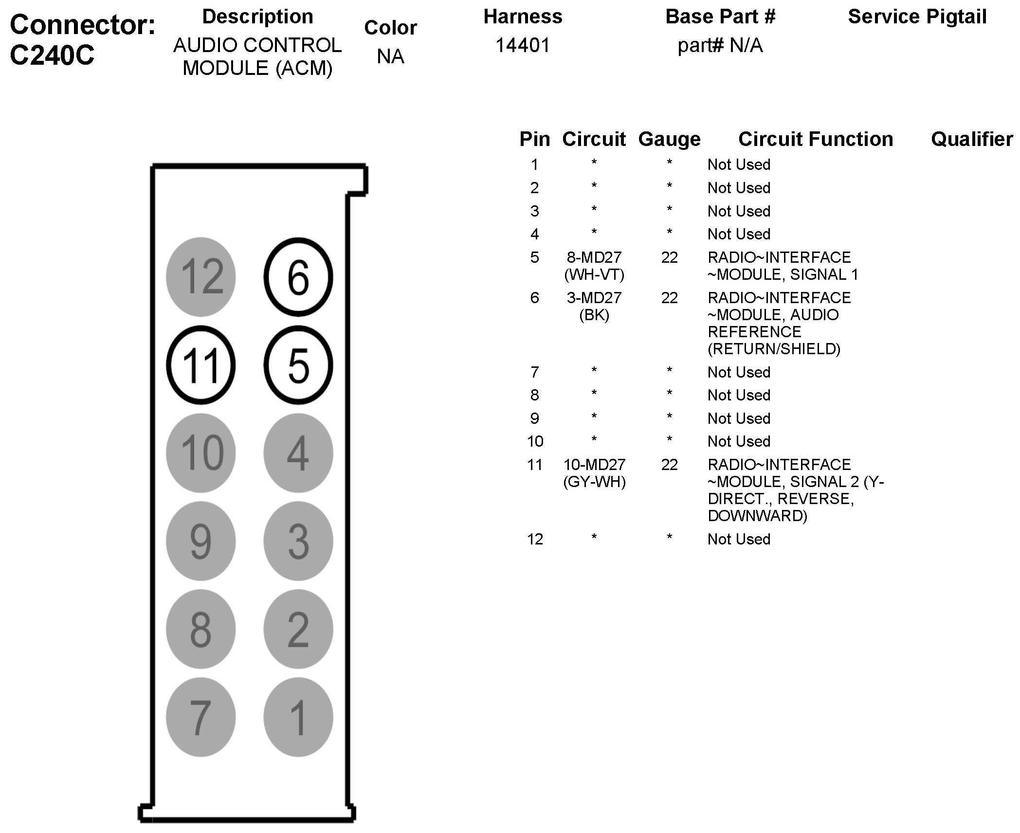Factory service manual diagram