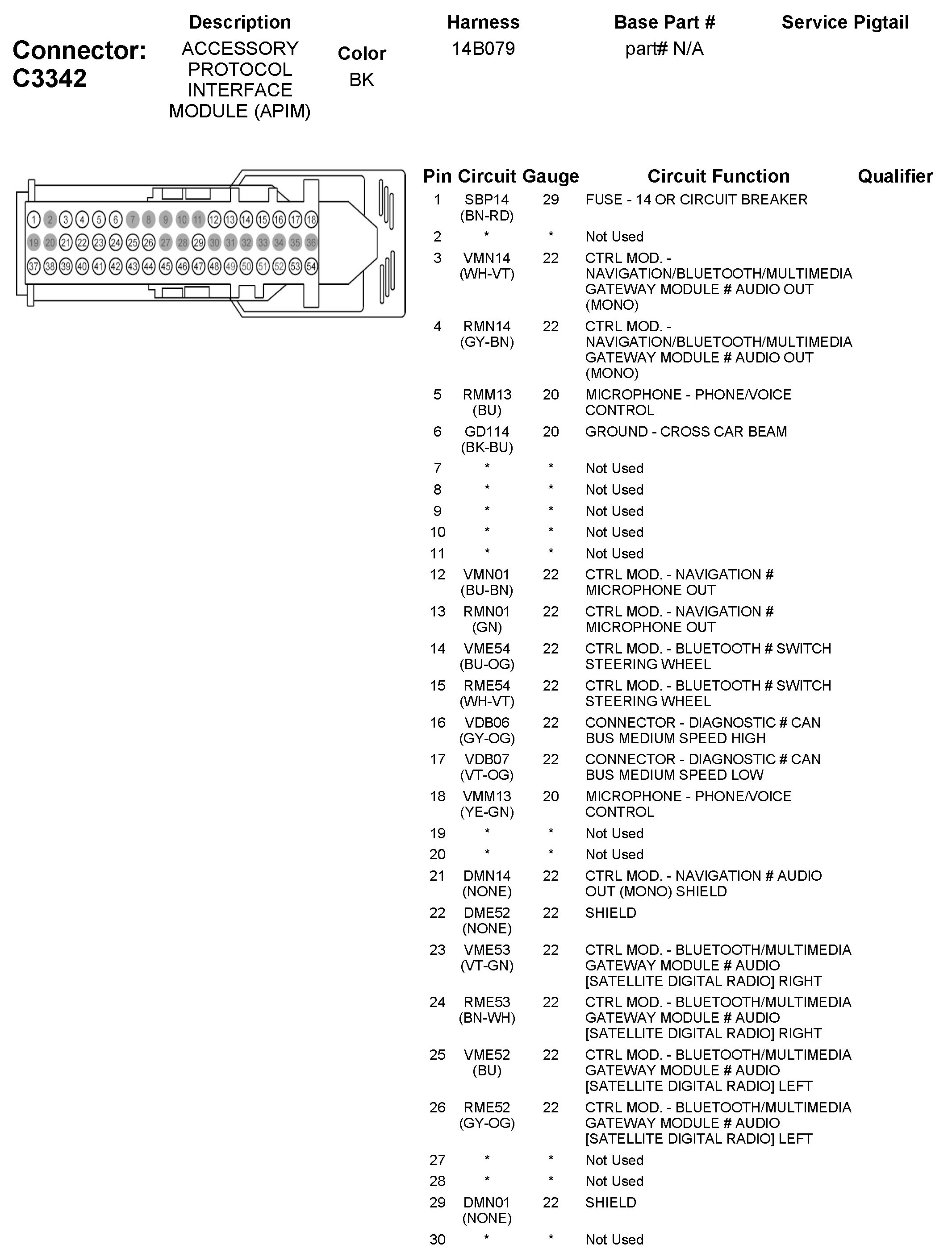 Factory service manual diagram