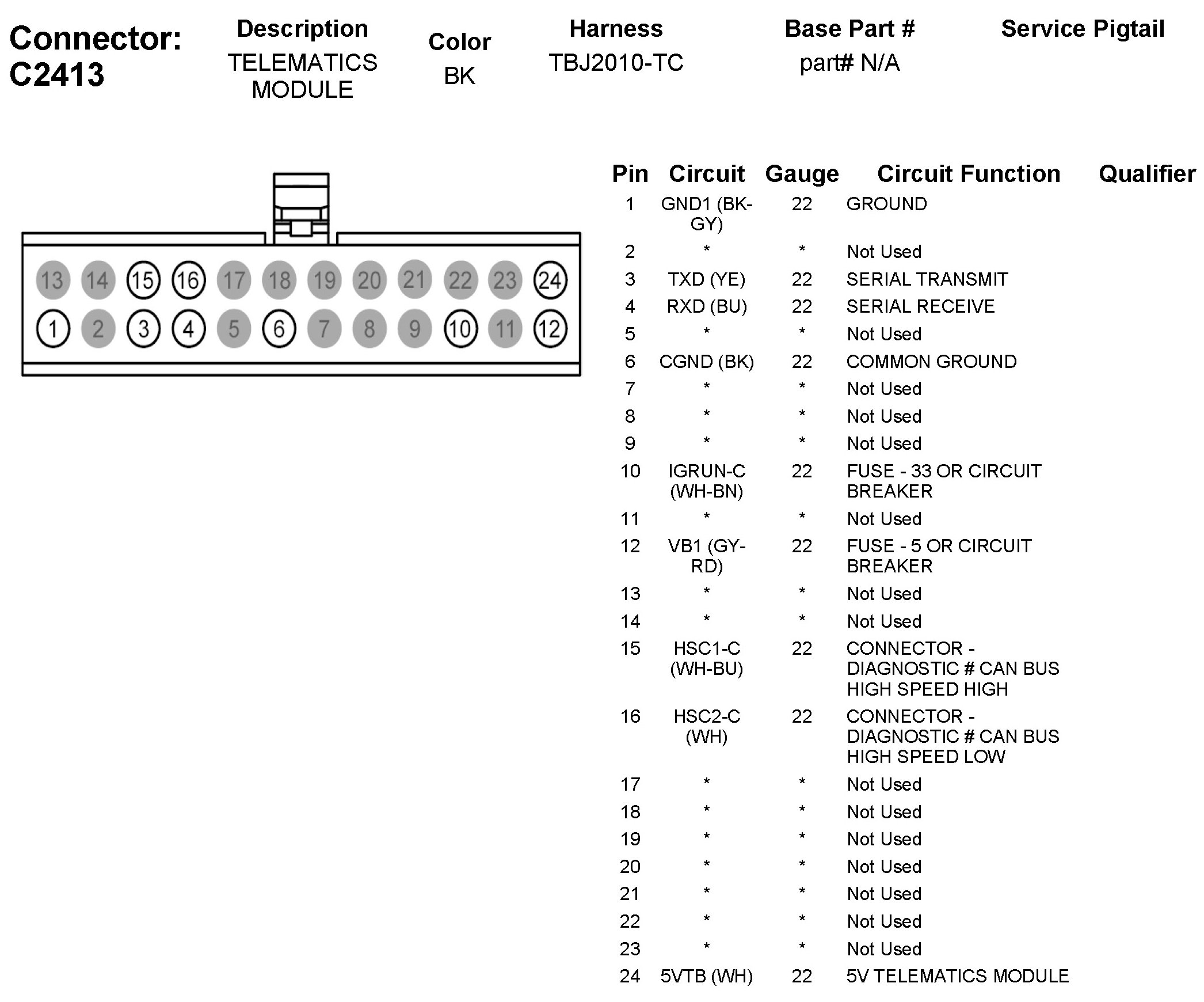 Factory service manual diagram