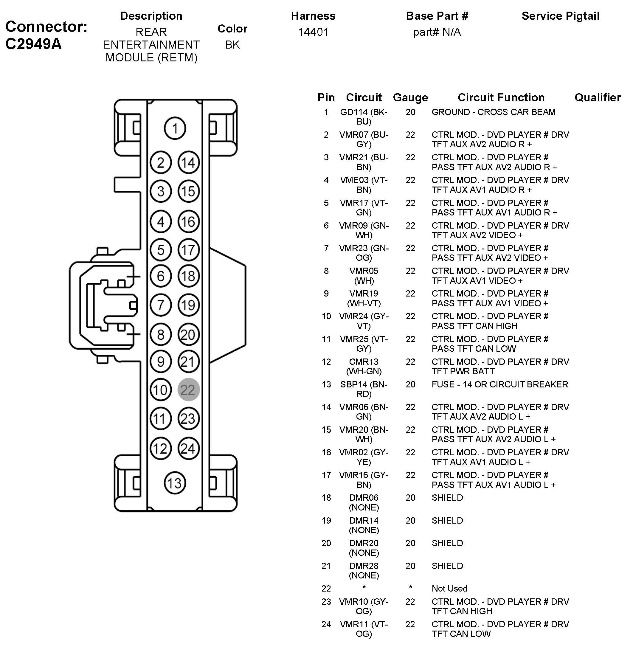 Factory service manual diagram