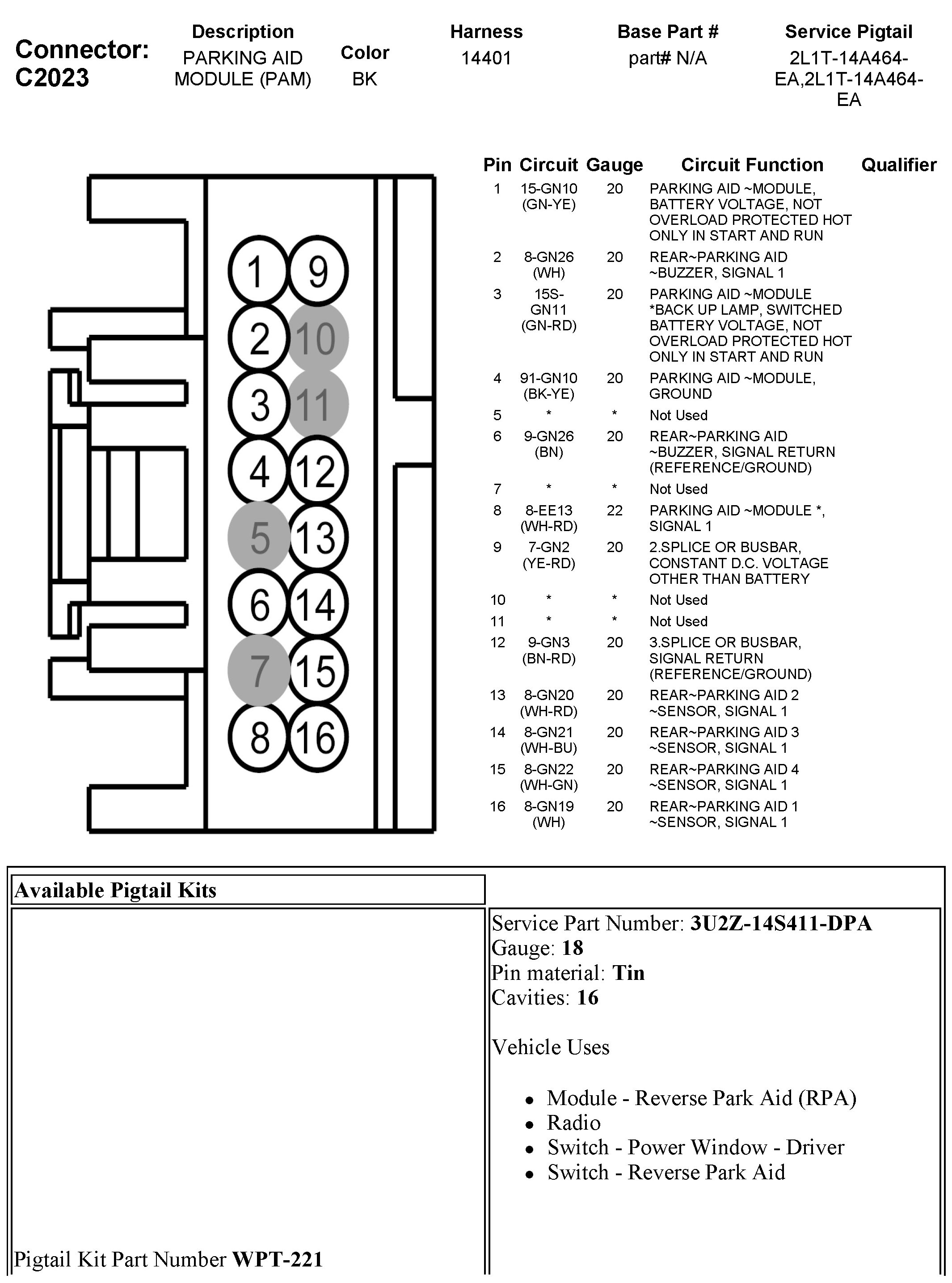 Factory service manual diagram