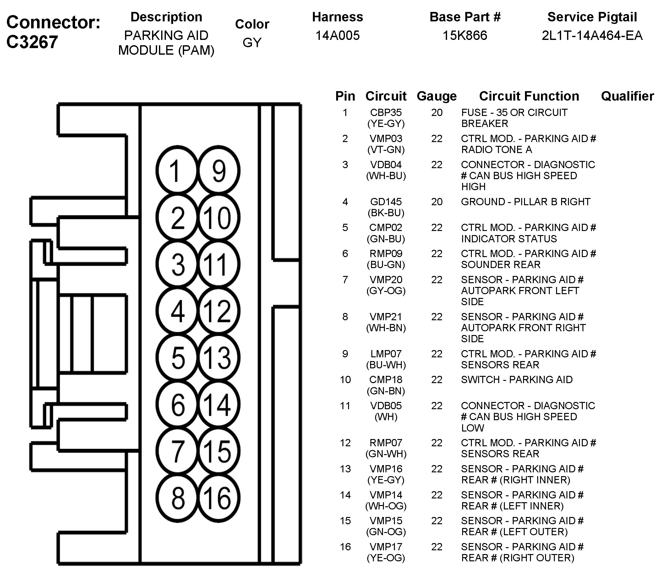 Factory service manual diagram