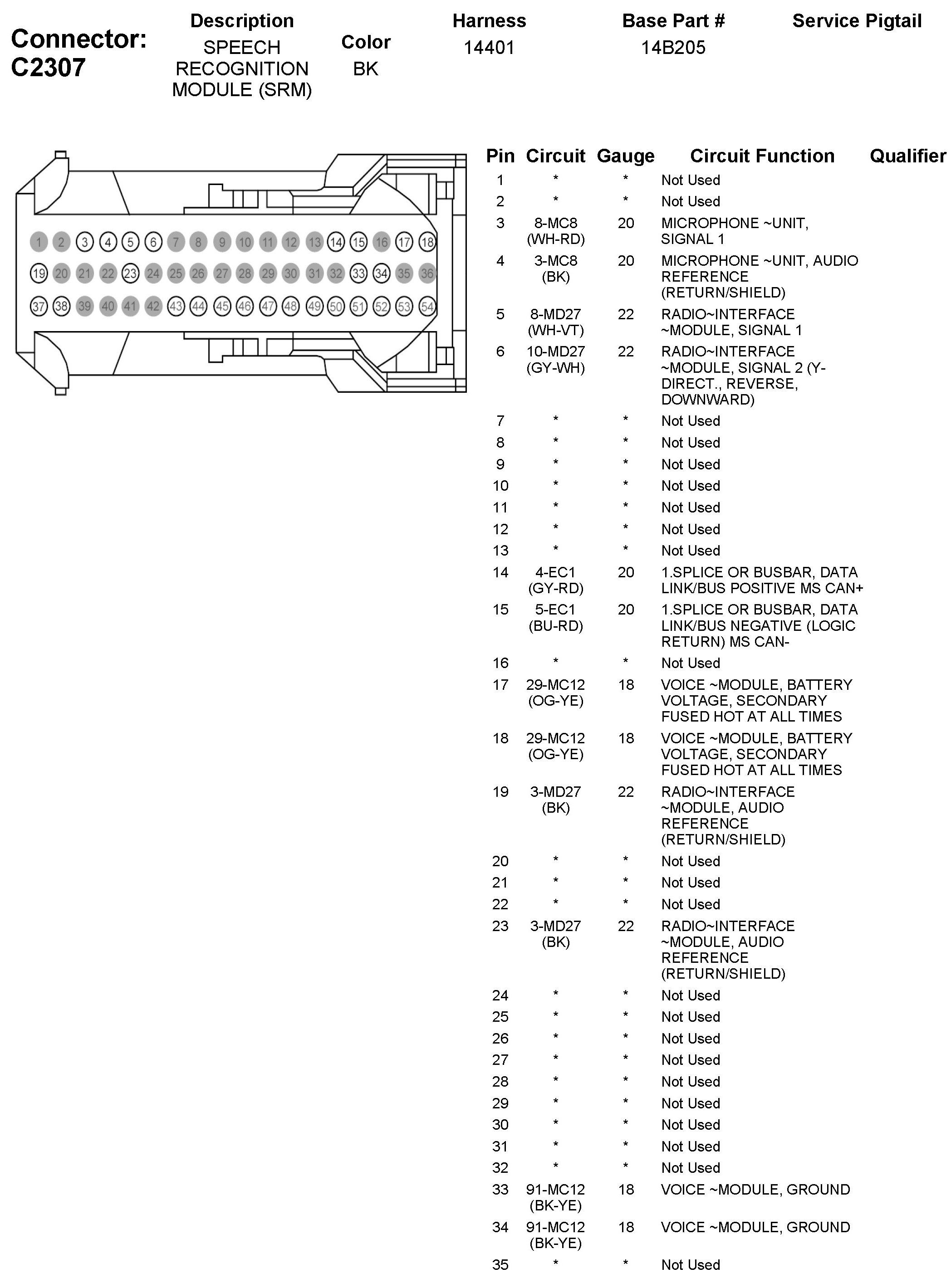 Factory service manual diagram