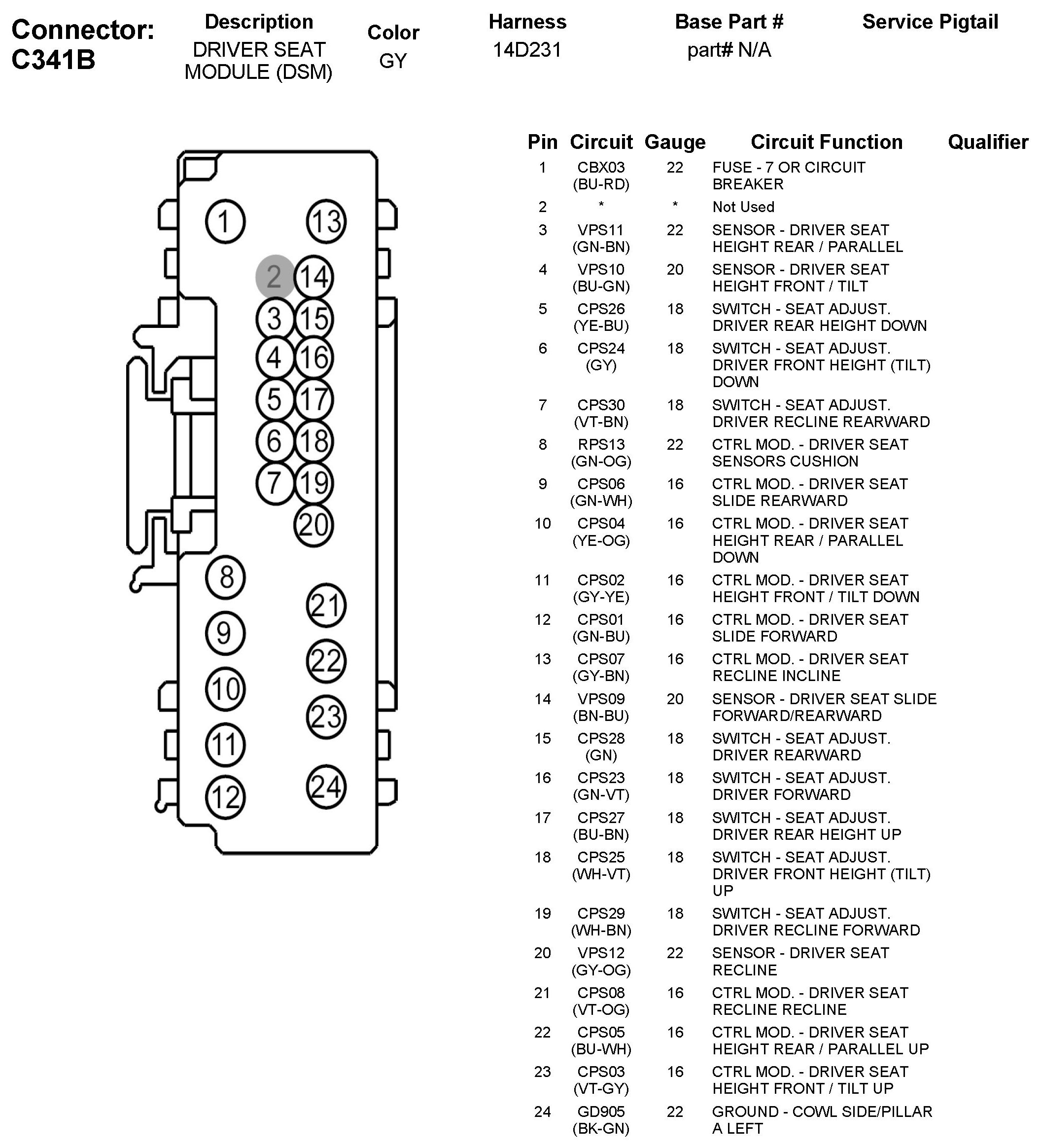 Factory service manual diagram