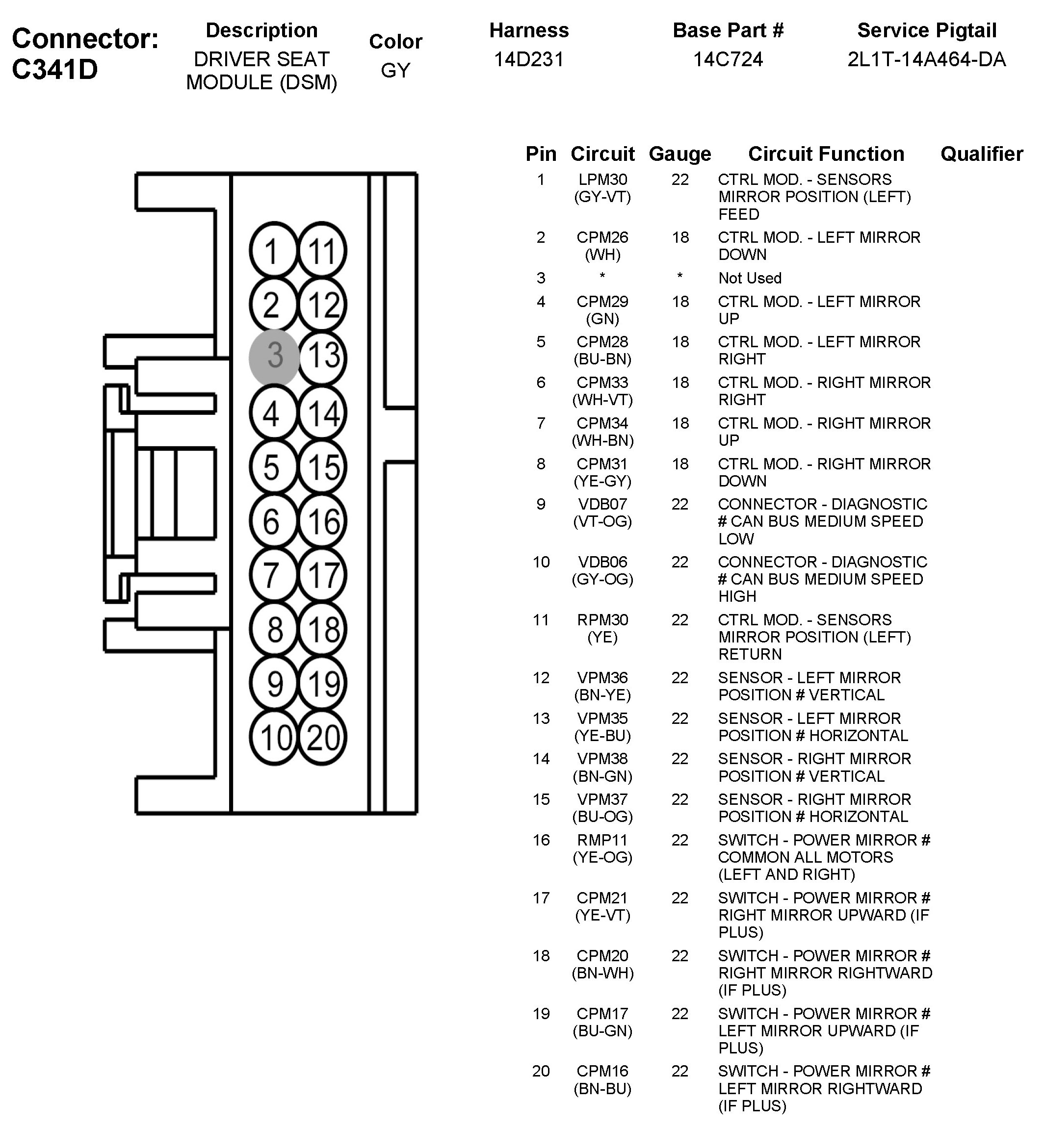 Factory service manual diagram