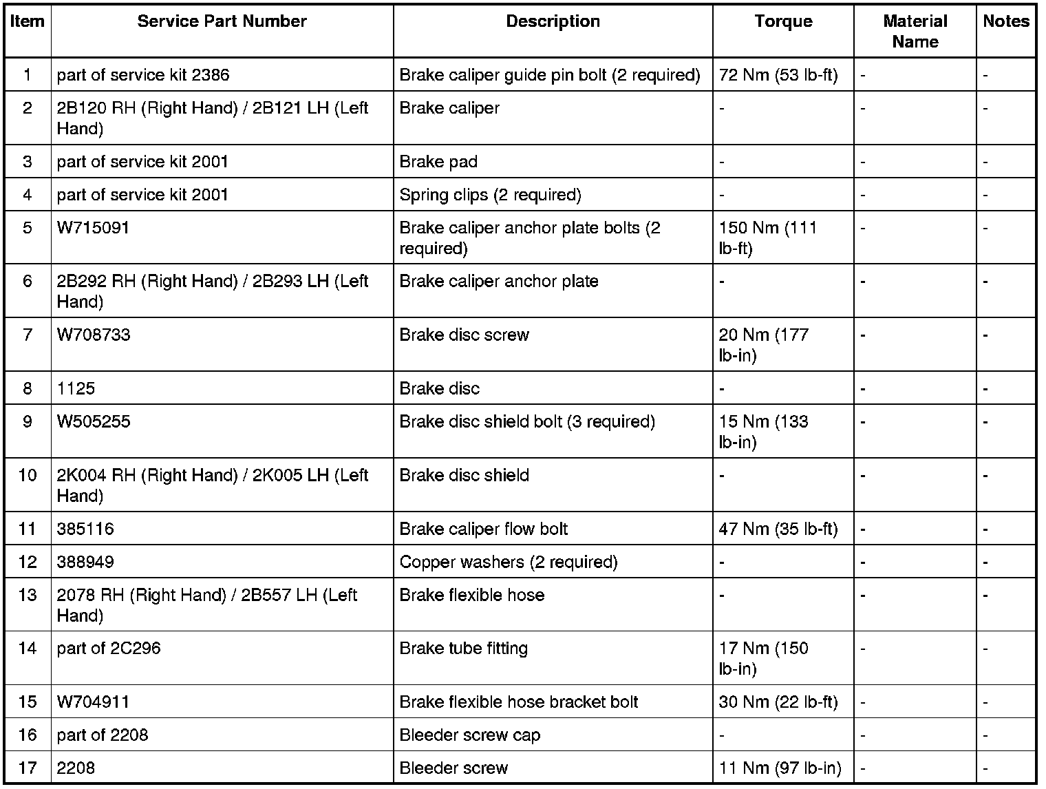 Factory service manual diagram