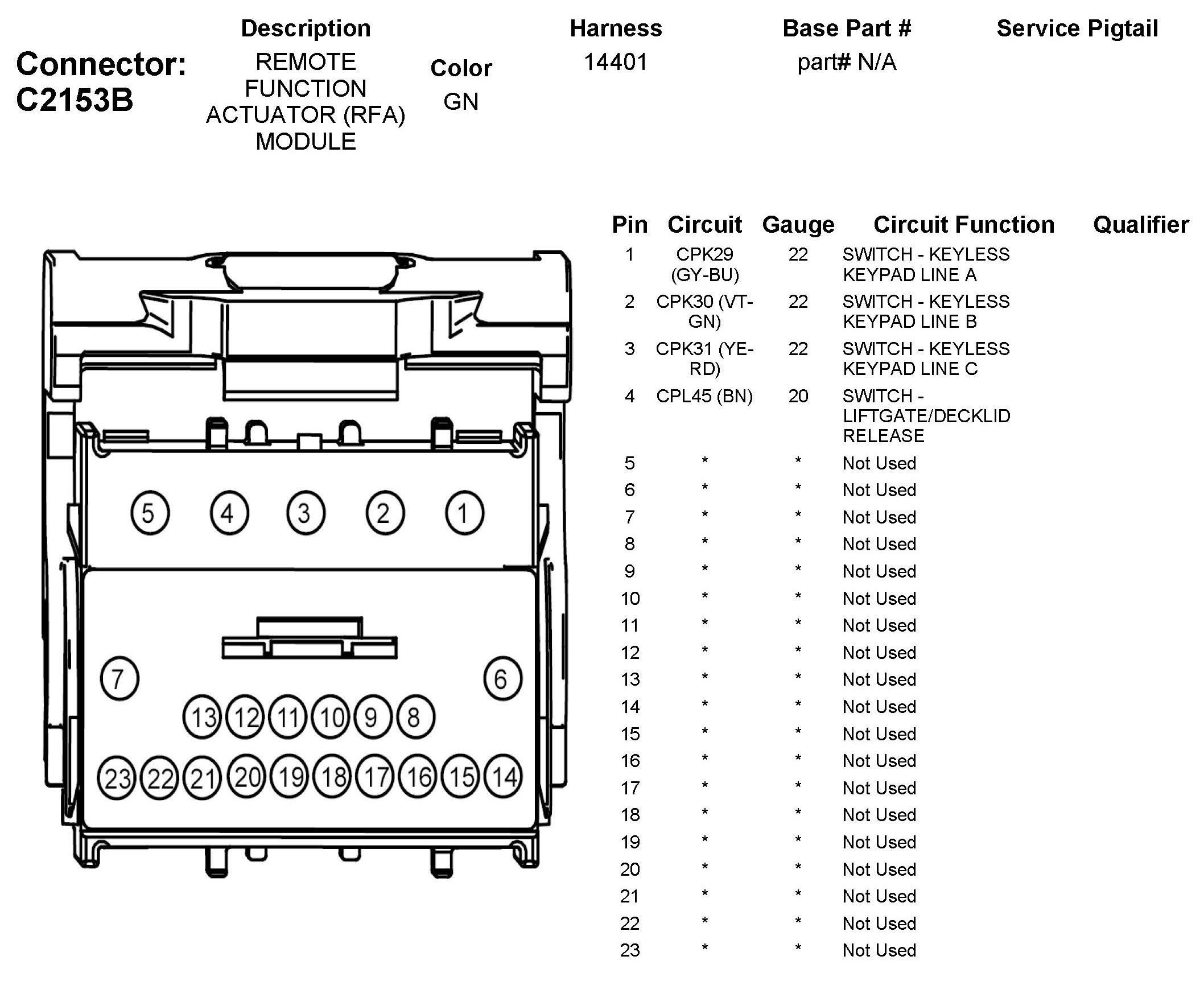 Factory service manual diagram