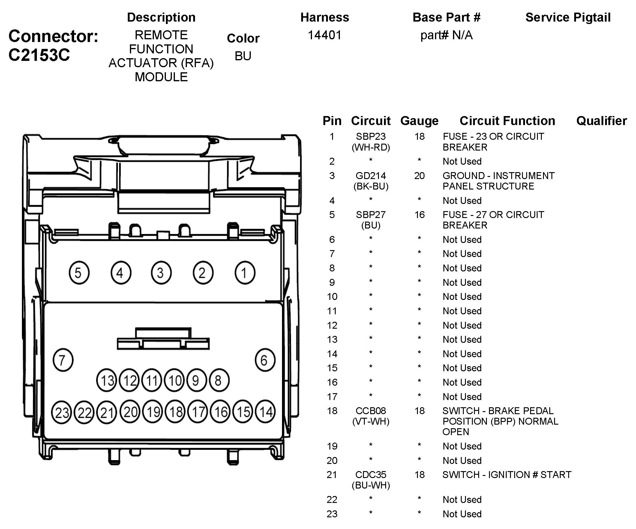 Factory service manual diagram