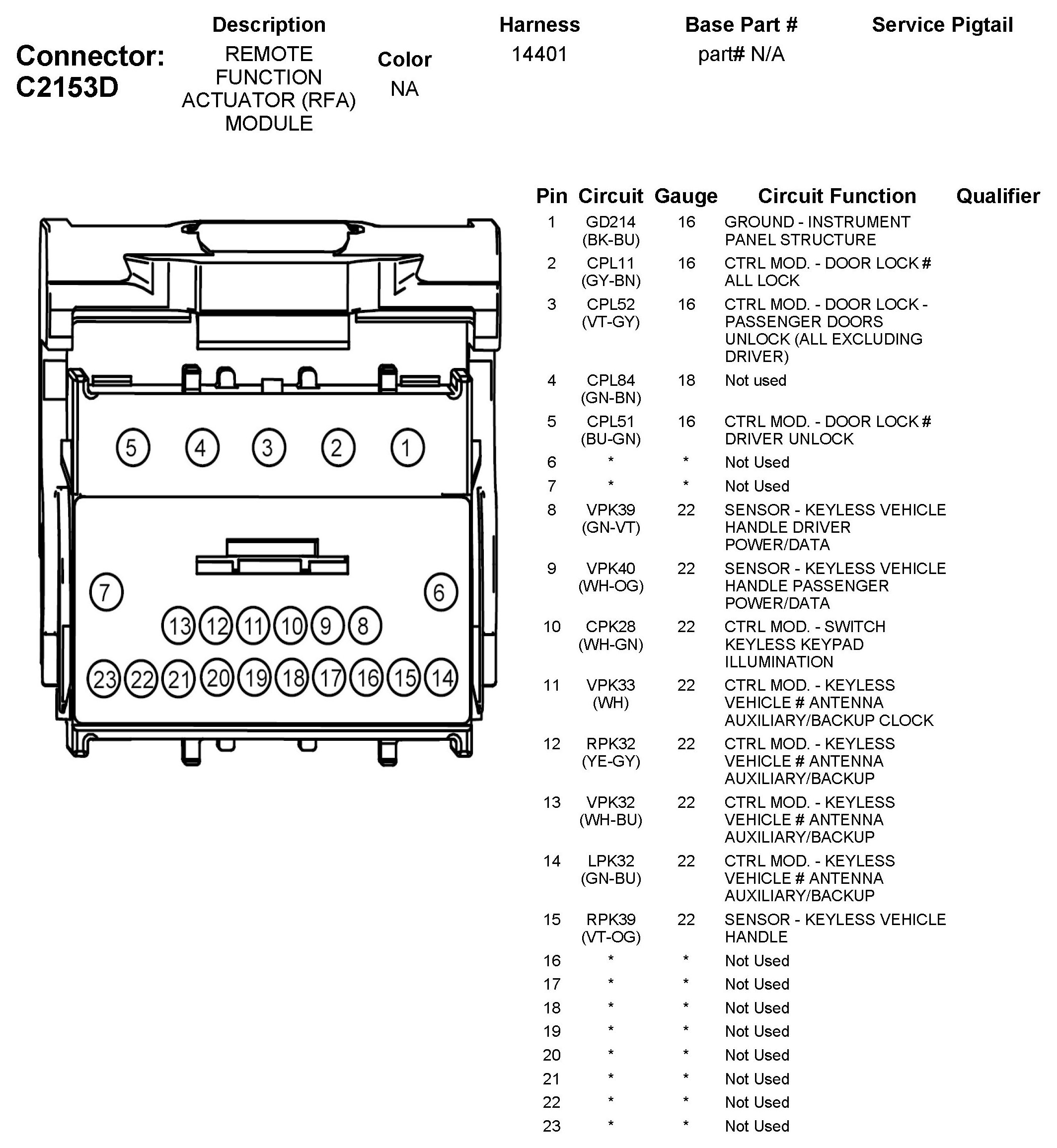 Factory service manual diagram