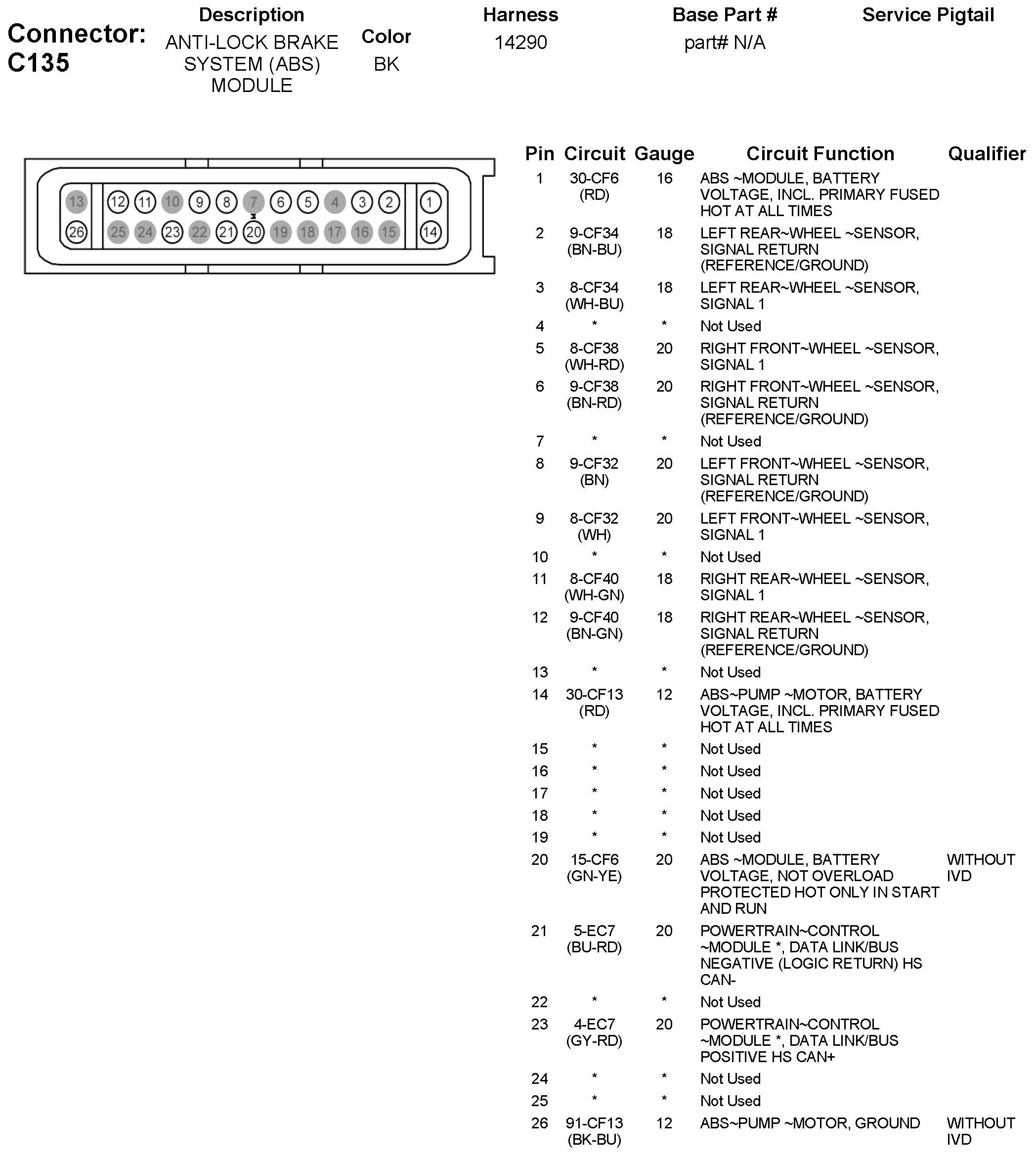 Factory service manual diagram