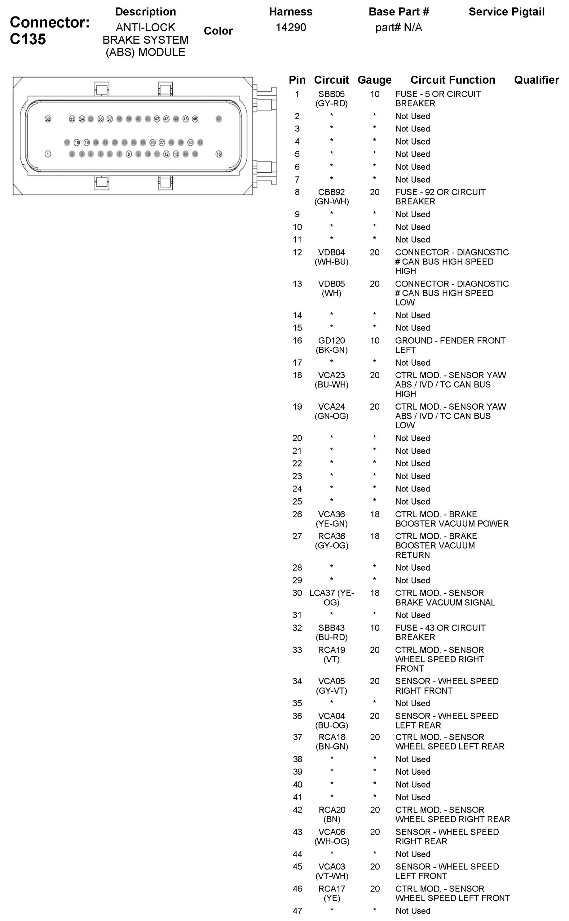 Factory service manual diagram