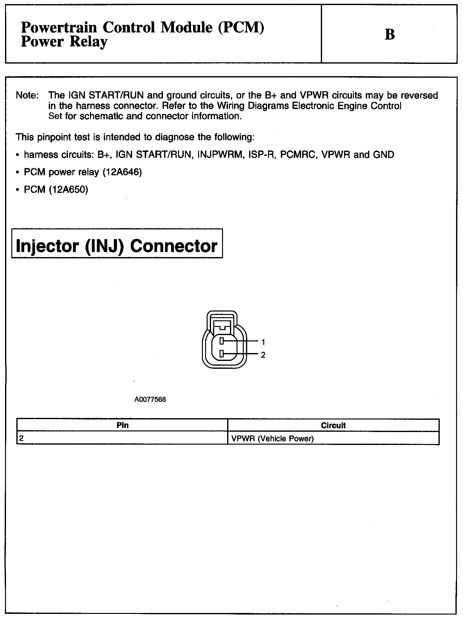 Factory service manual diagram