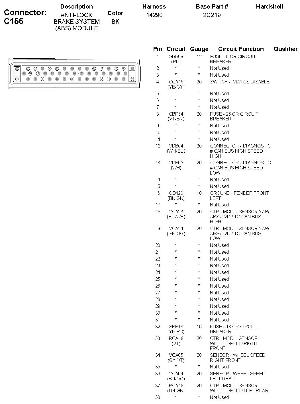 Factory service manual diagram