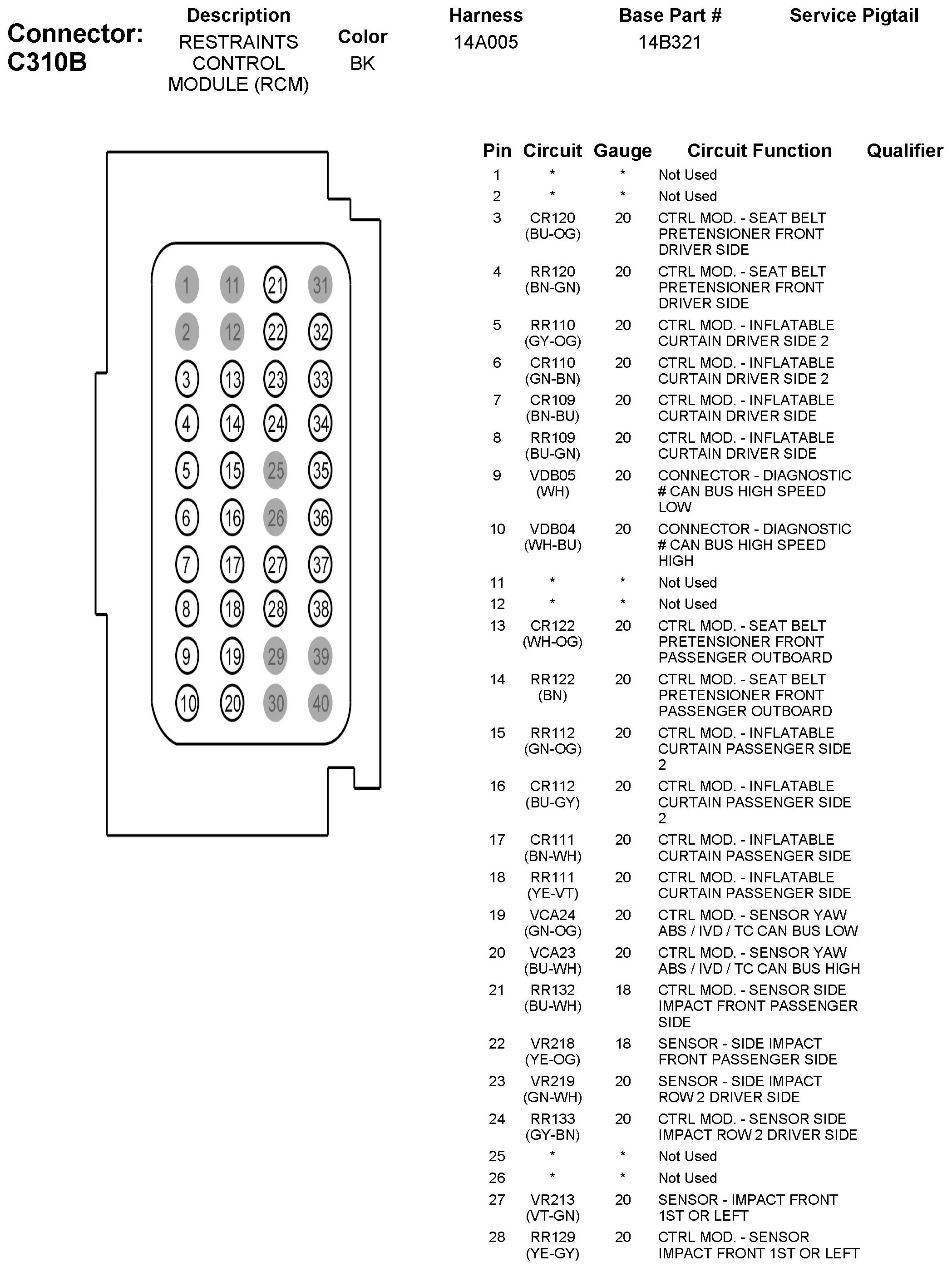 Factory service manual diagram