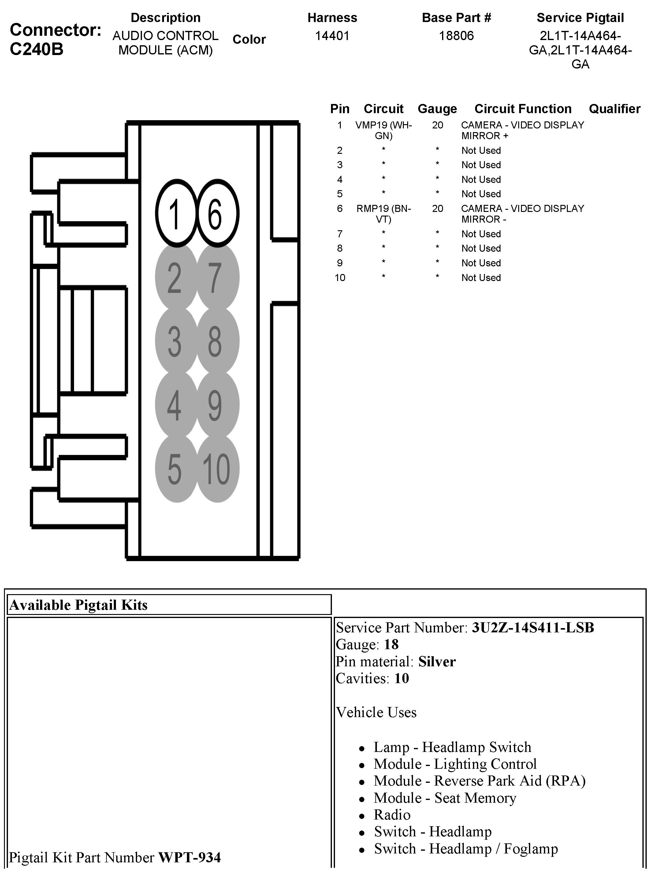 Factory service manual diagram
