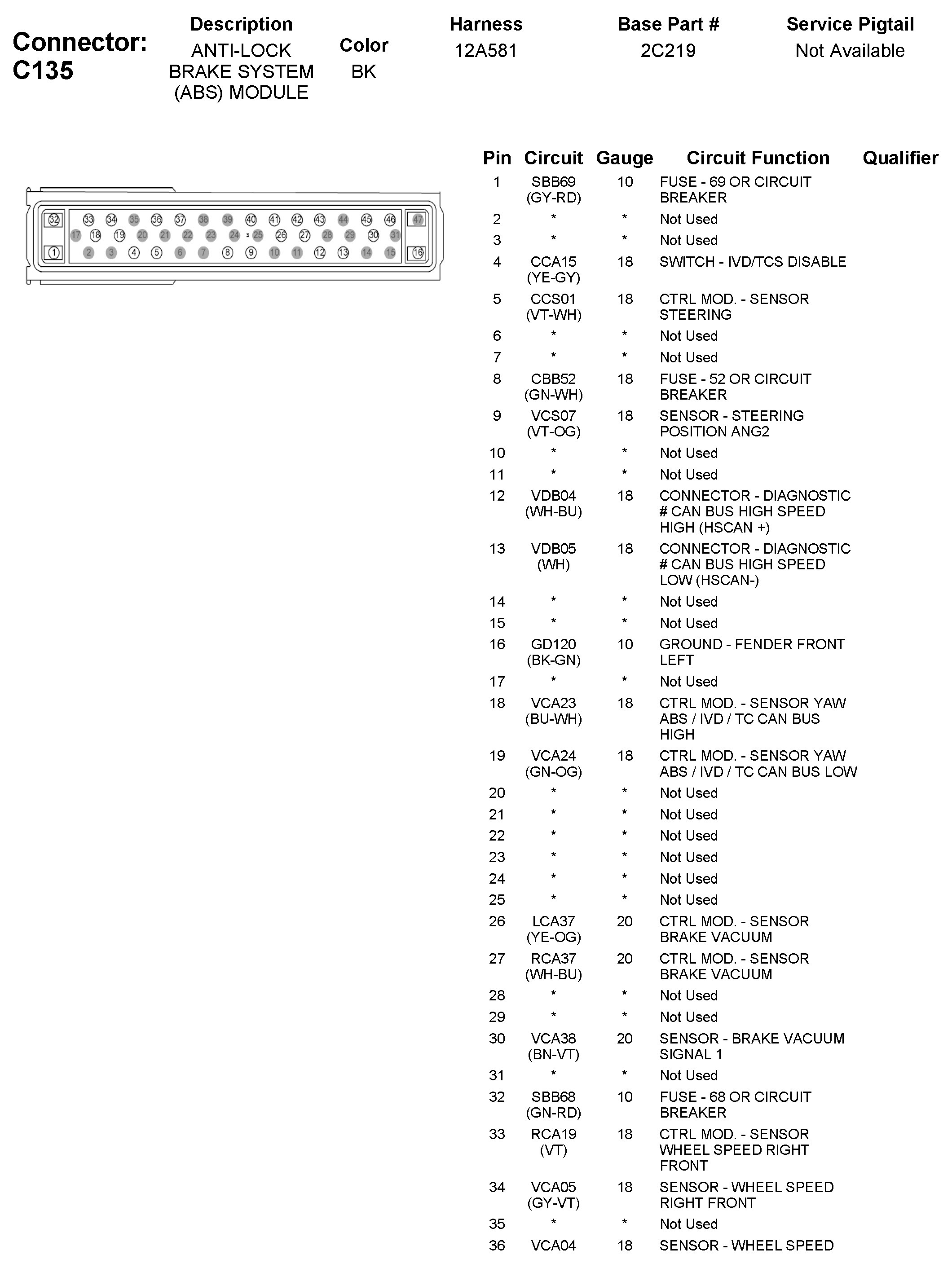 Factory service manual diagram