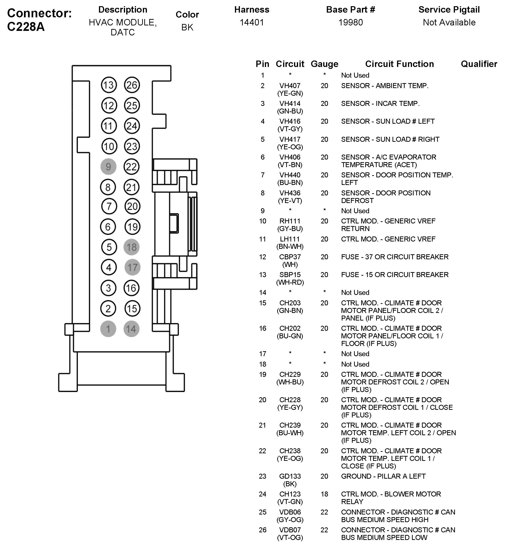 Factory service manual diagram