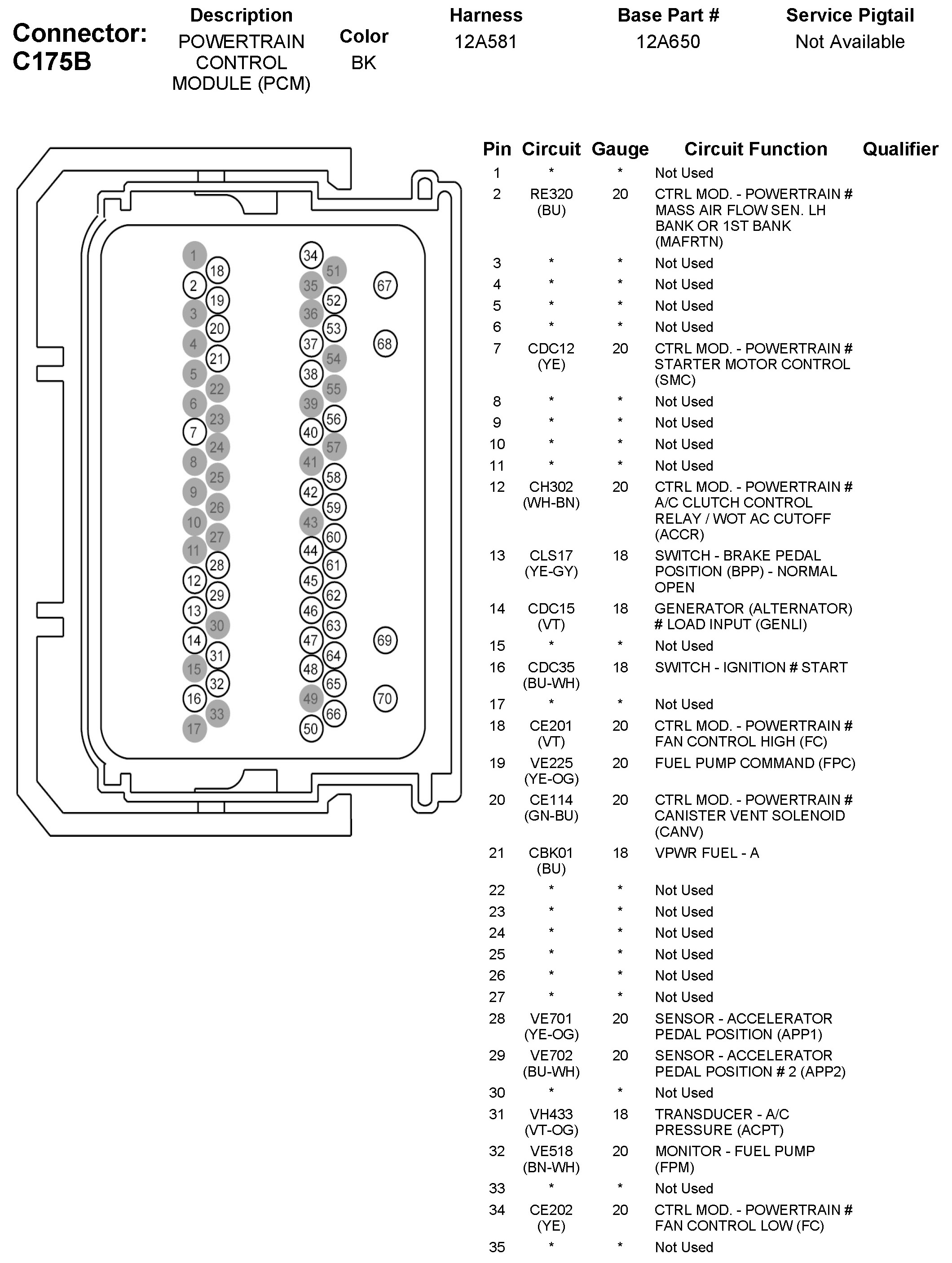 Factory service manual diagram