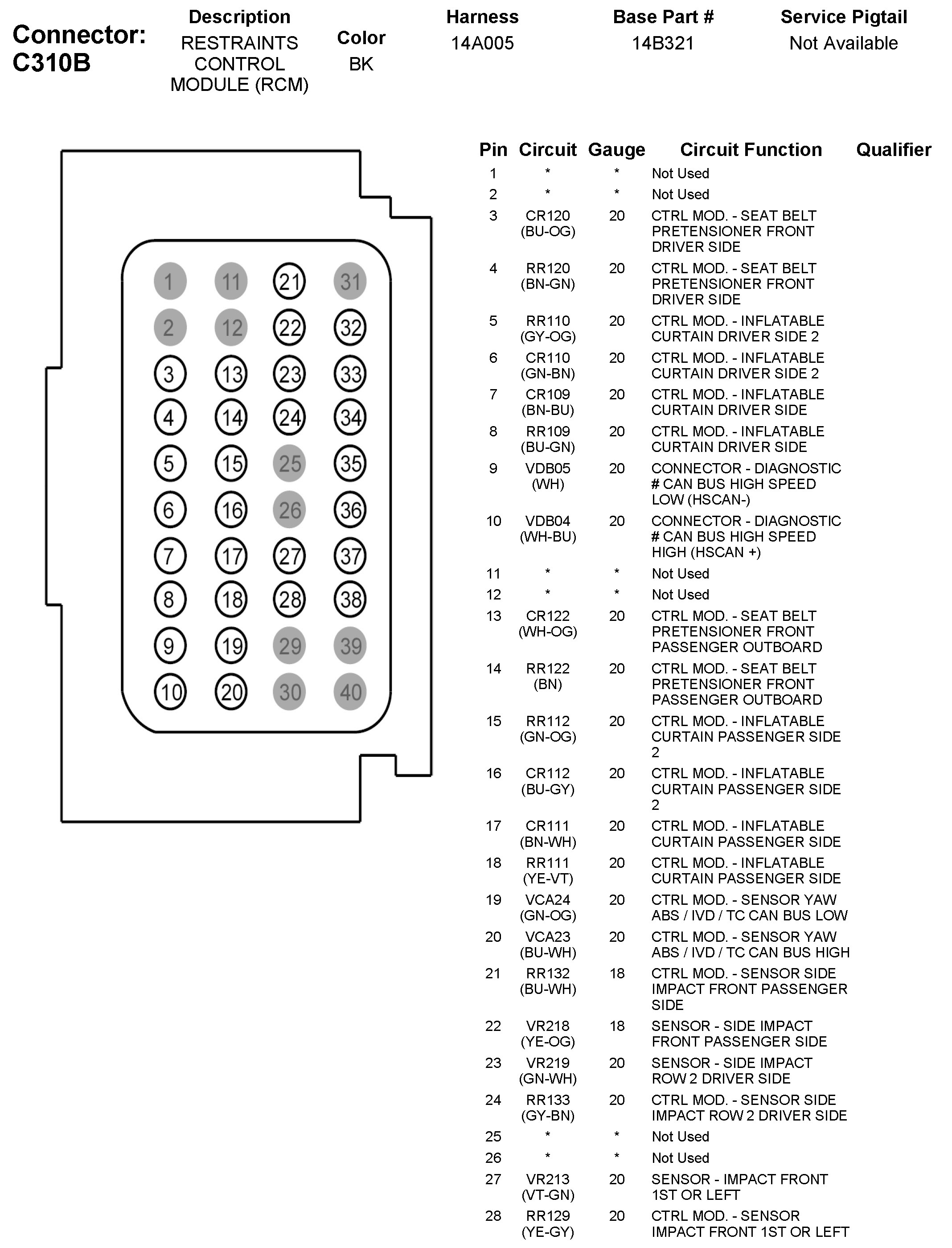 Factory service manual diagram