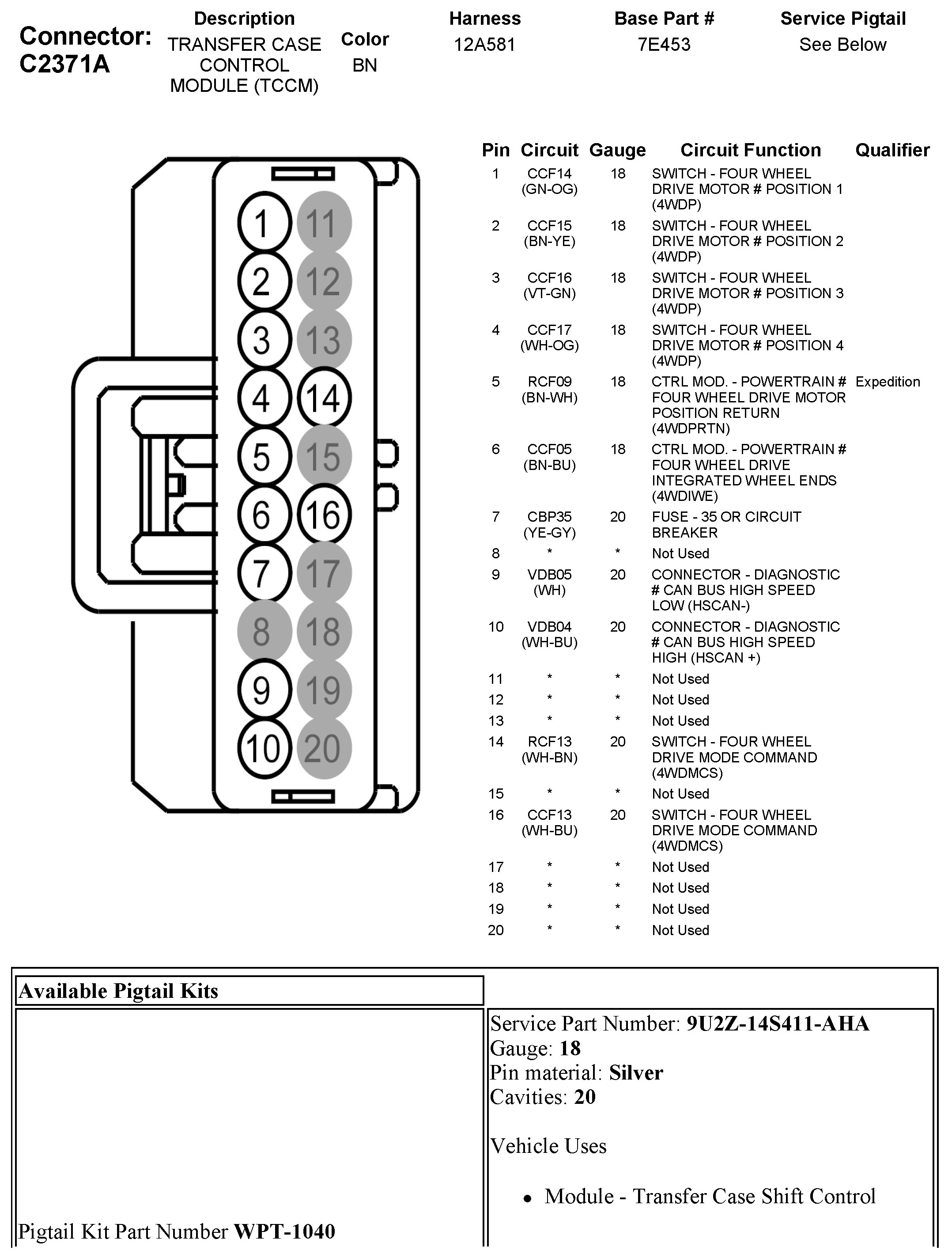 Factory service manual diagram