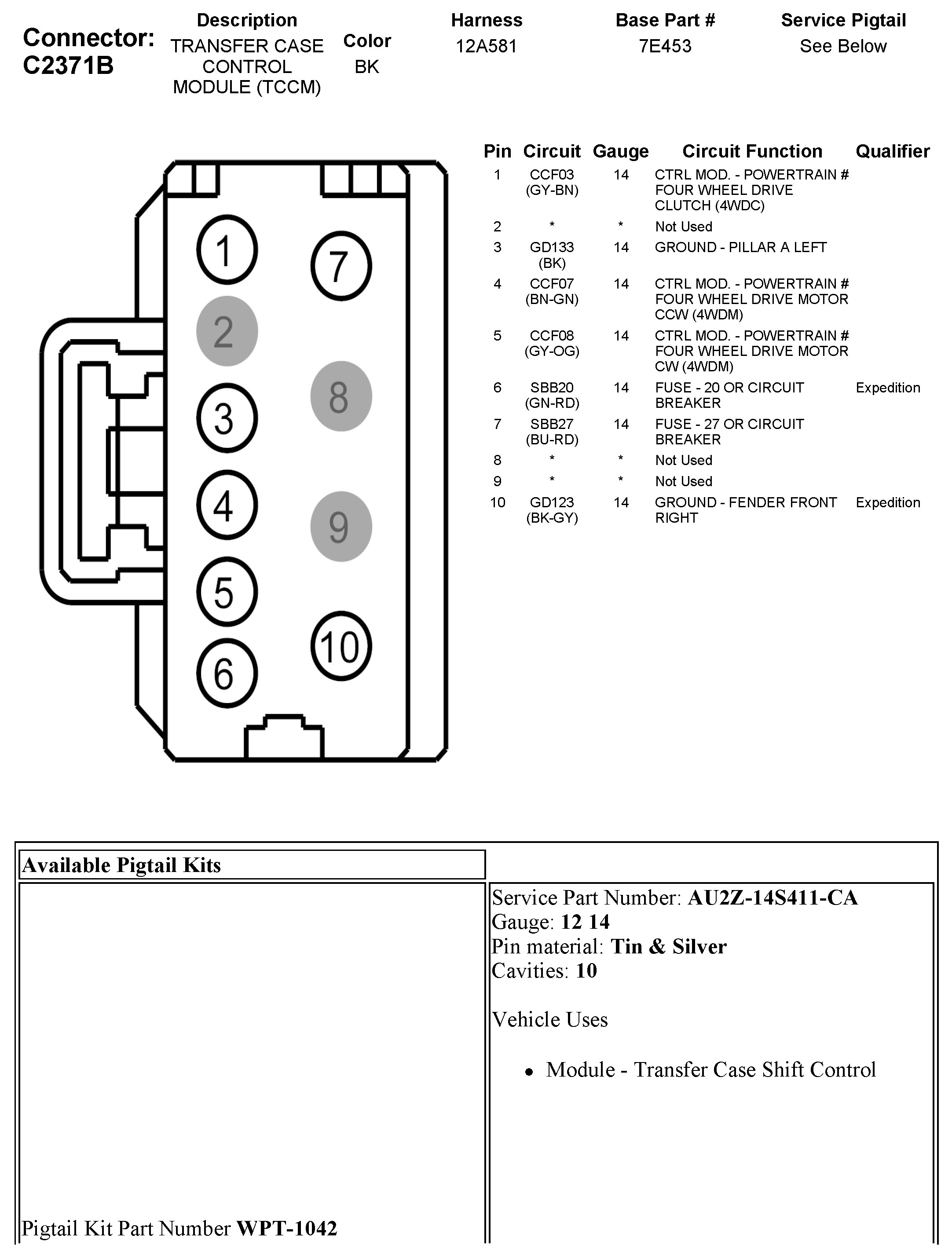 Factory service manual diagram