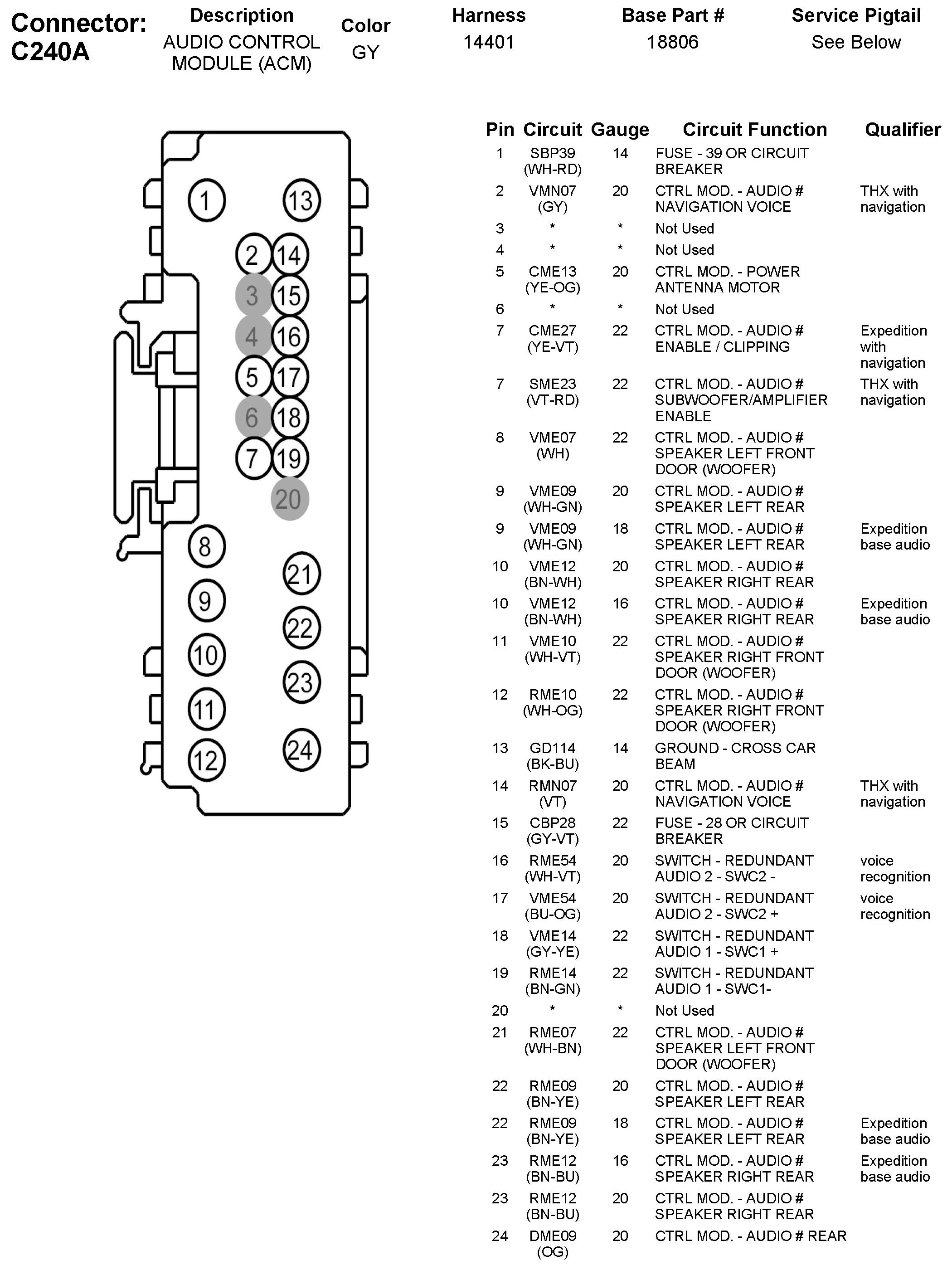 Factory service manual diagram