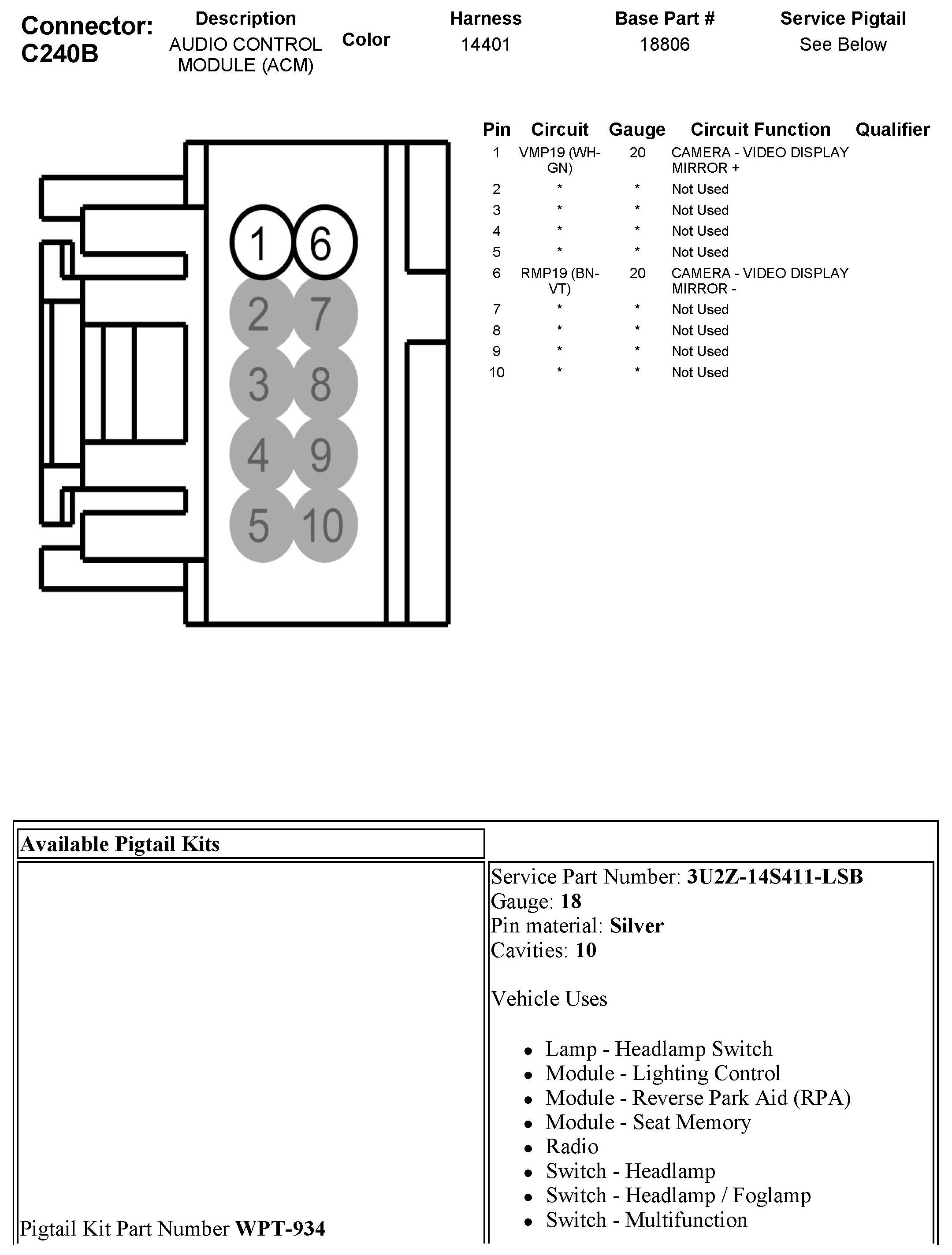 Factory service manual diagram
