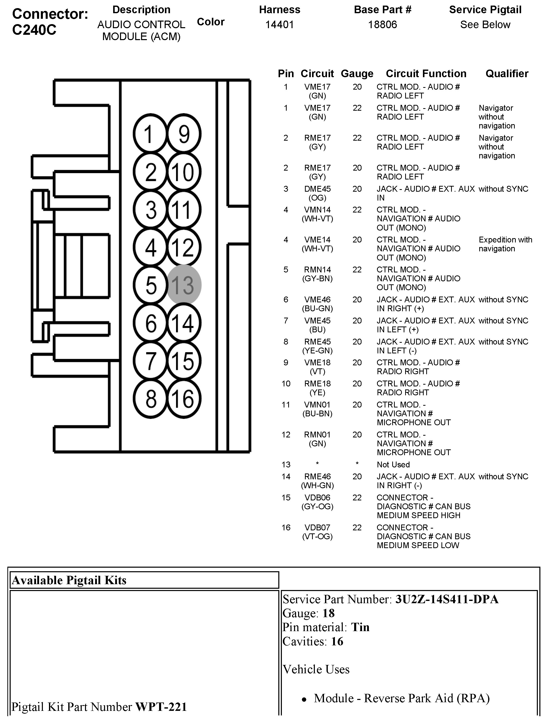 Factory service manual diagram