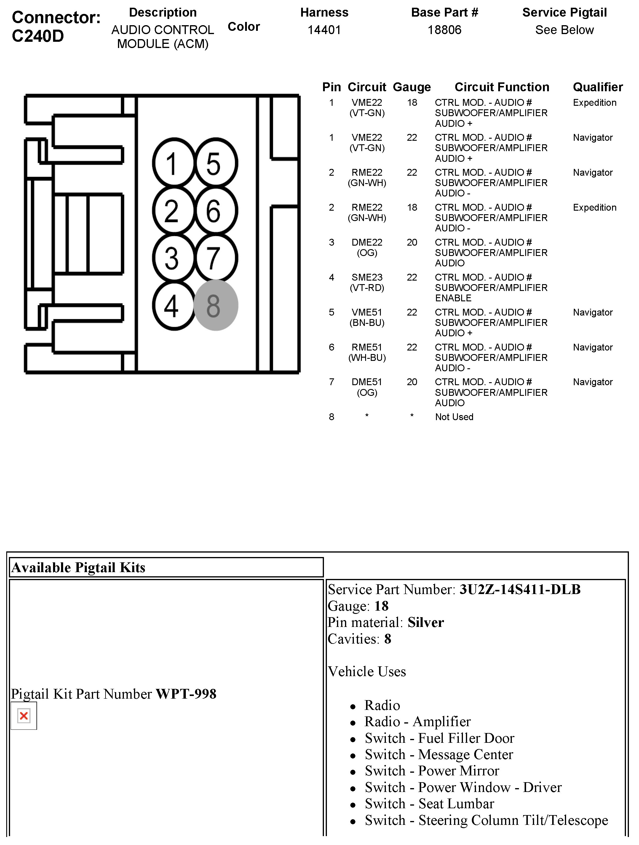 Factory service manual diagram