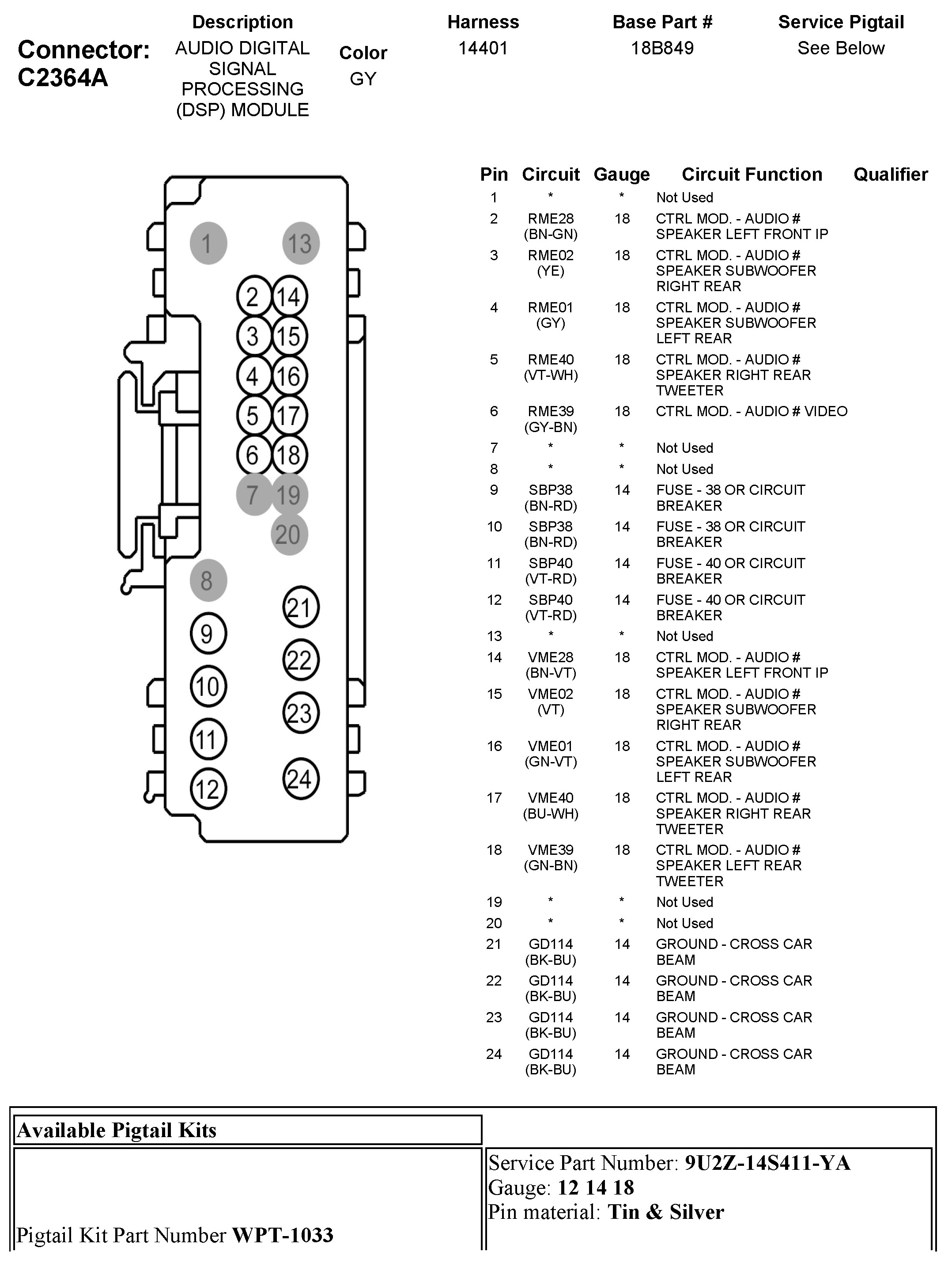 Factory service manual diagram