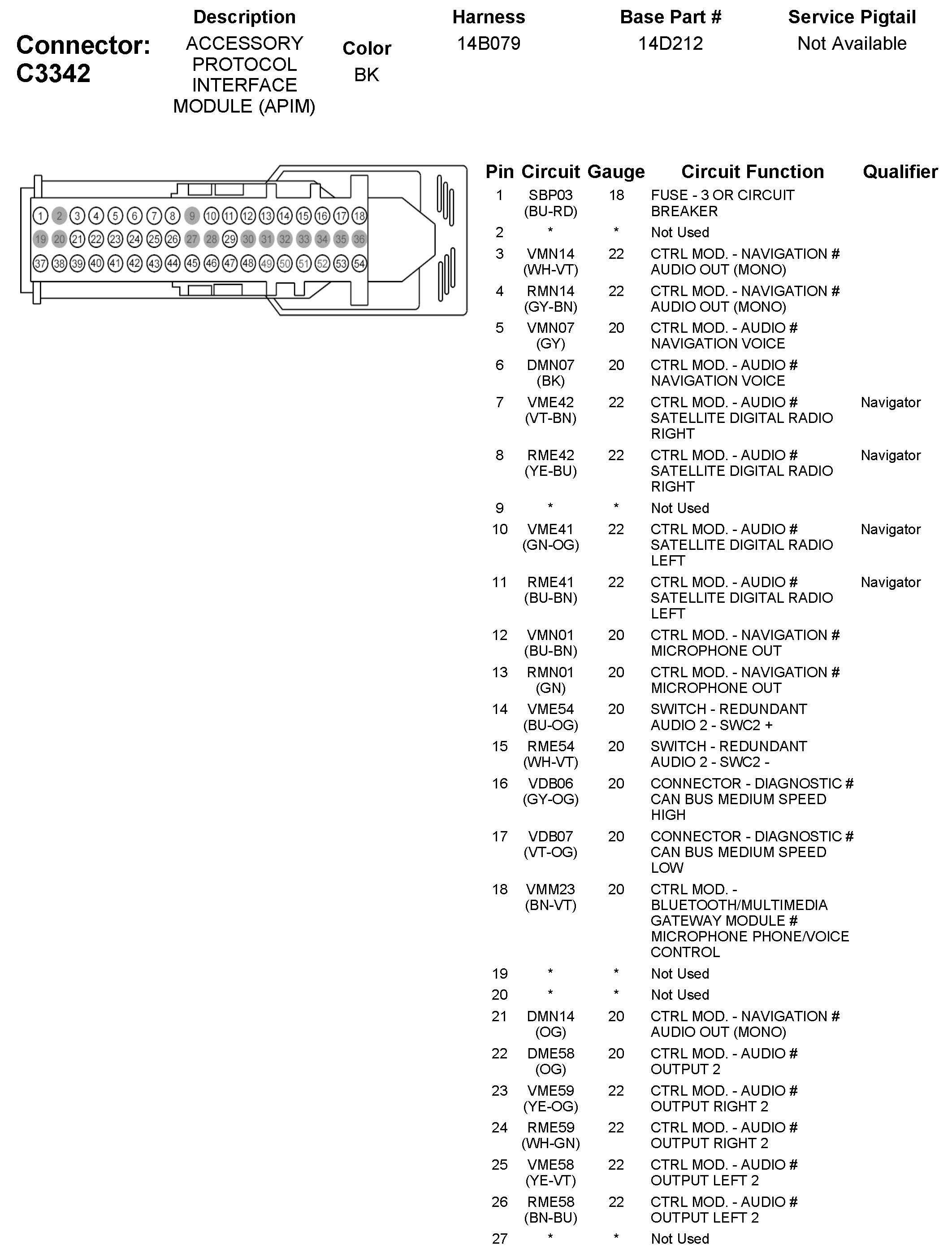 Factory service manual diagram