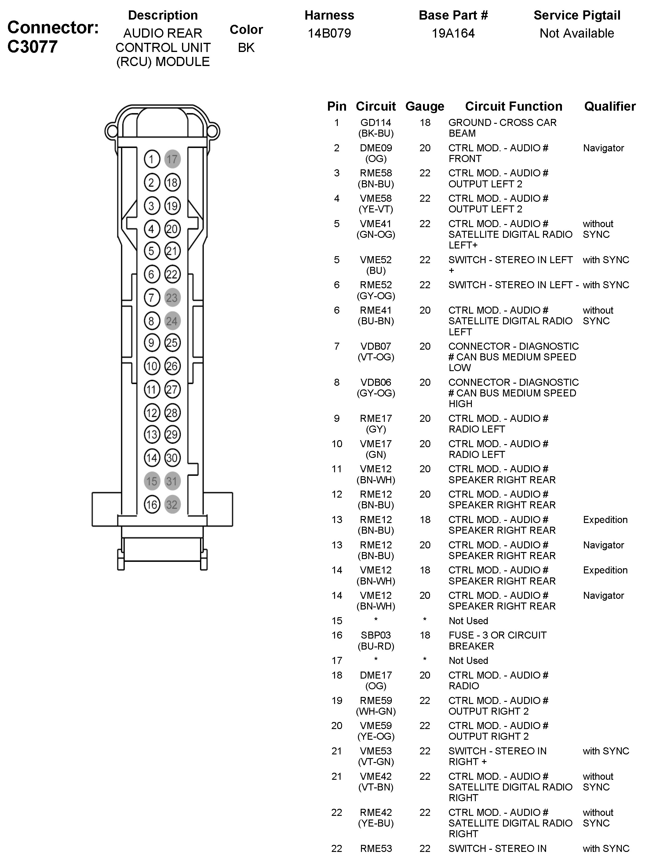 Factory service manual diagram