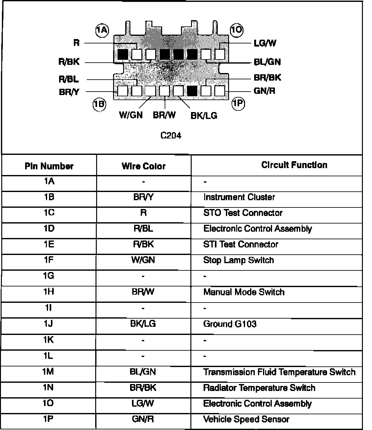 Factory service manual diagram