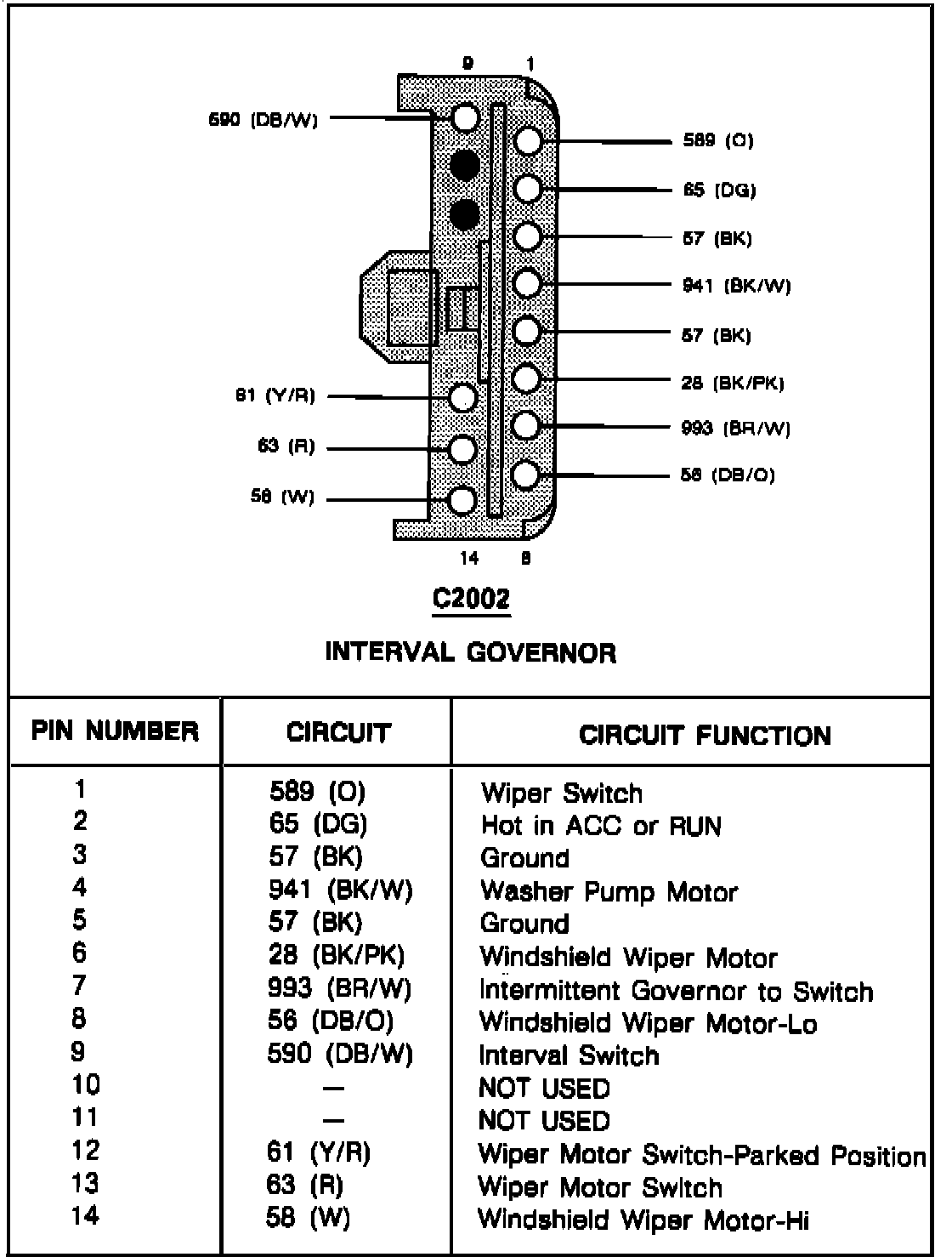 Factory service manual diagram