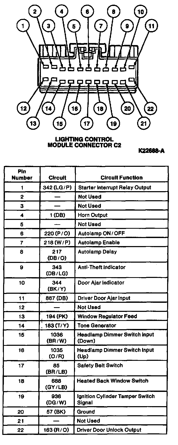 Factory service manual diagram