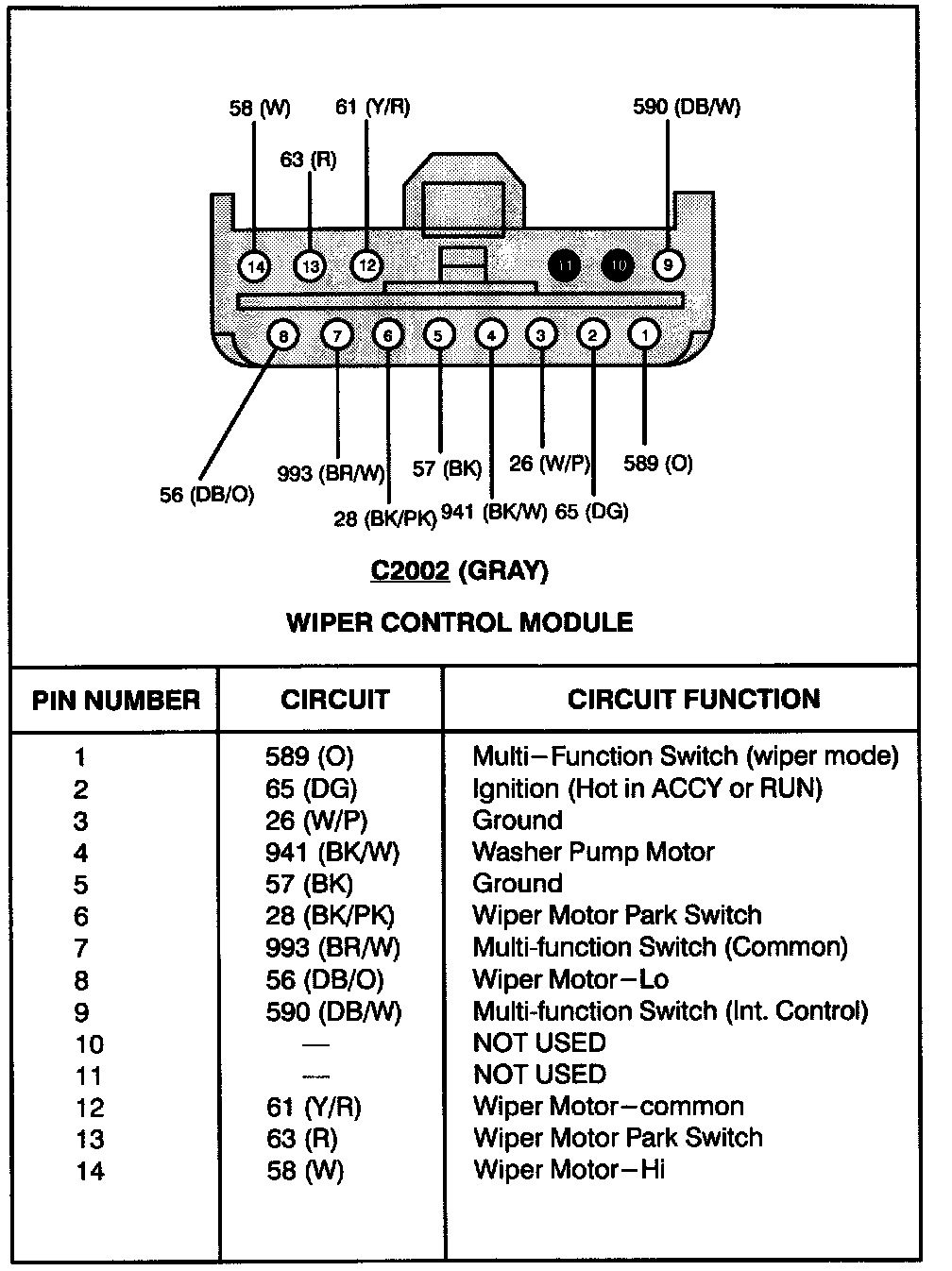 Factory service manual diagram