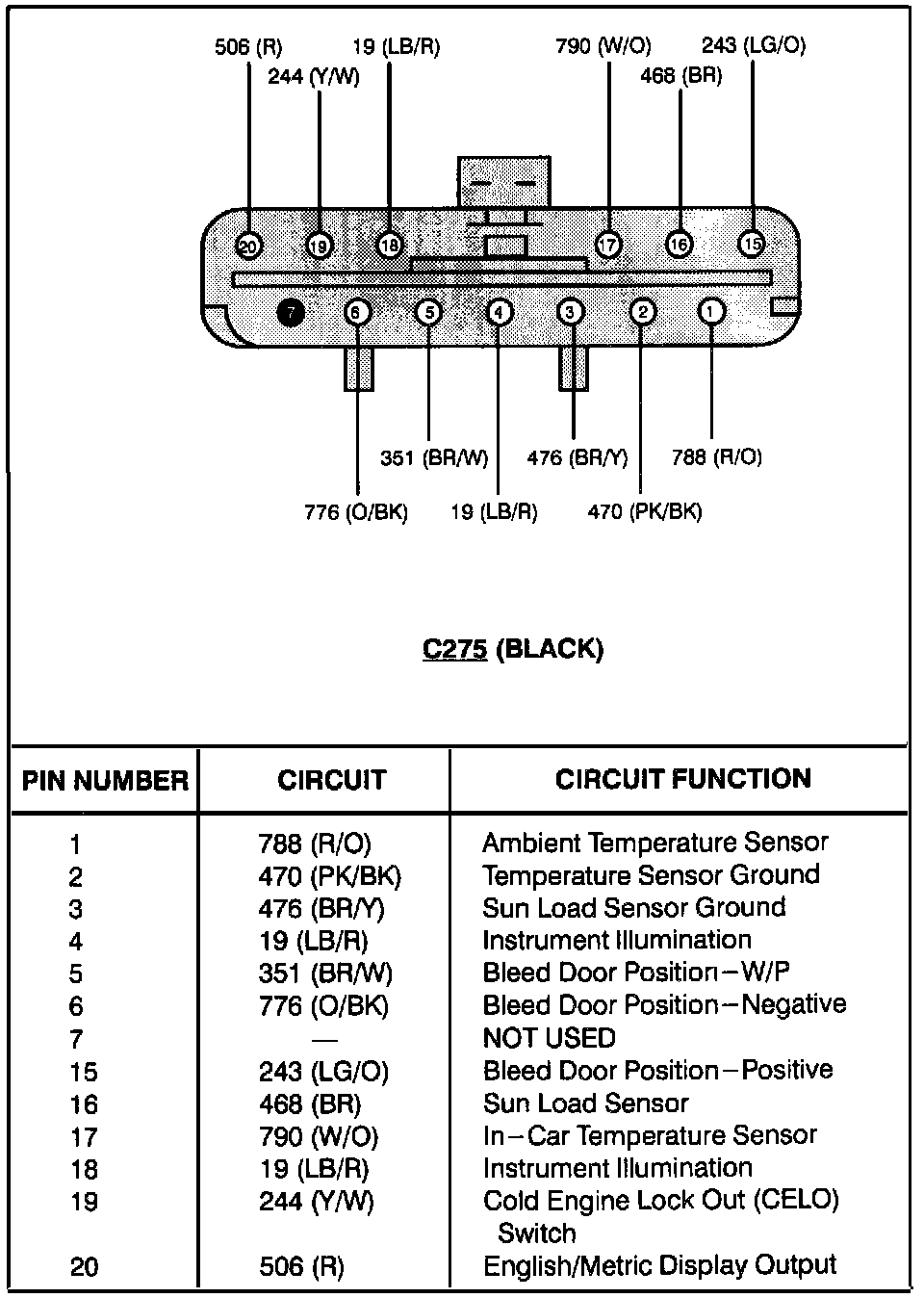 Factory service manual diagram