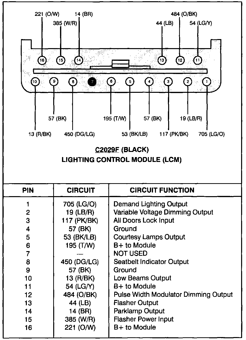 Factory service manual diagram